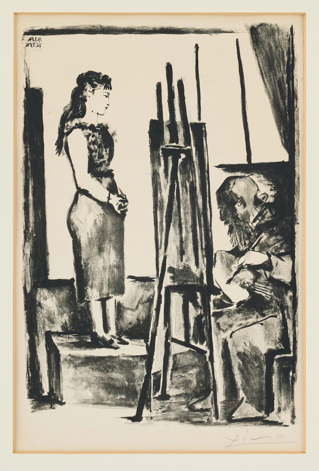 PABLO PICASSO. "La Pose habilée".