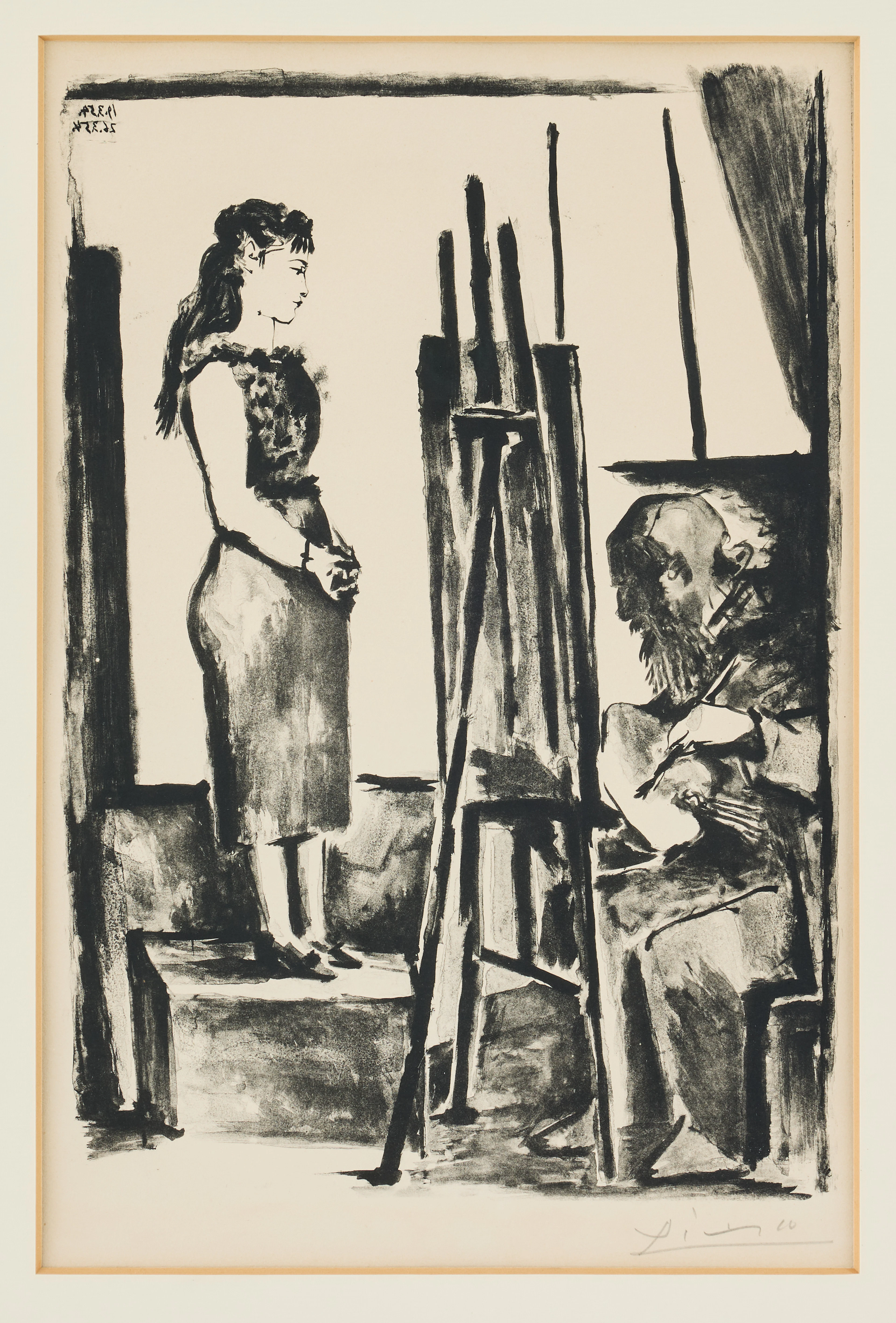 PABLO PICASSO. "La Pose habilée".