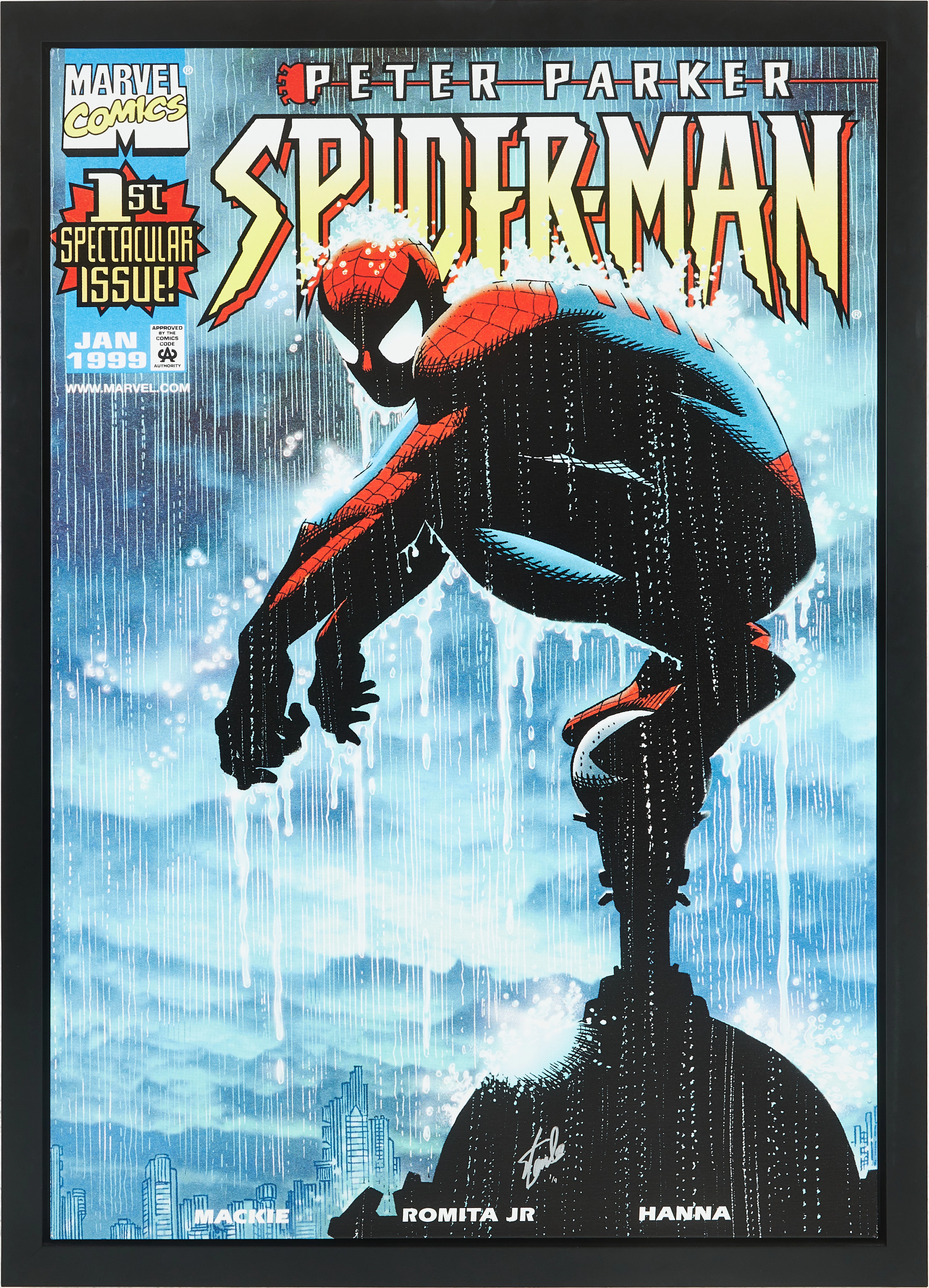 STAN LEE (1922-2018). "Peter Parker Spider-Man - 1st Spectacular Issue".