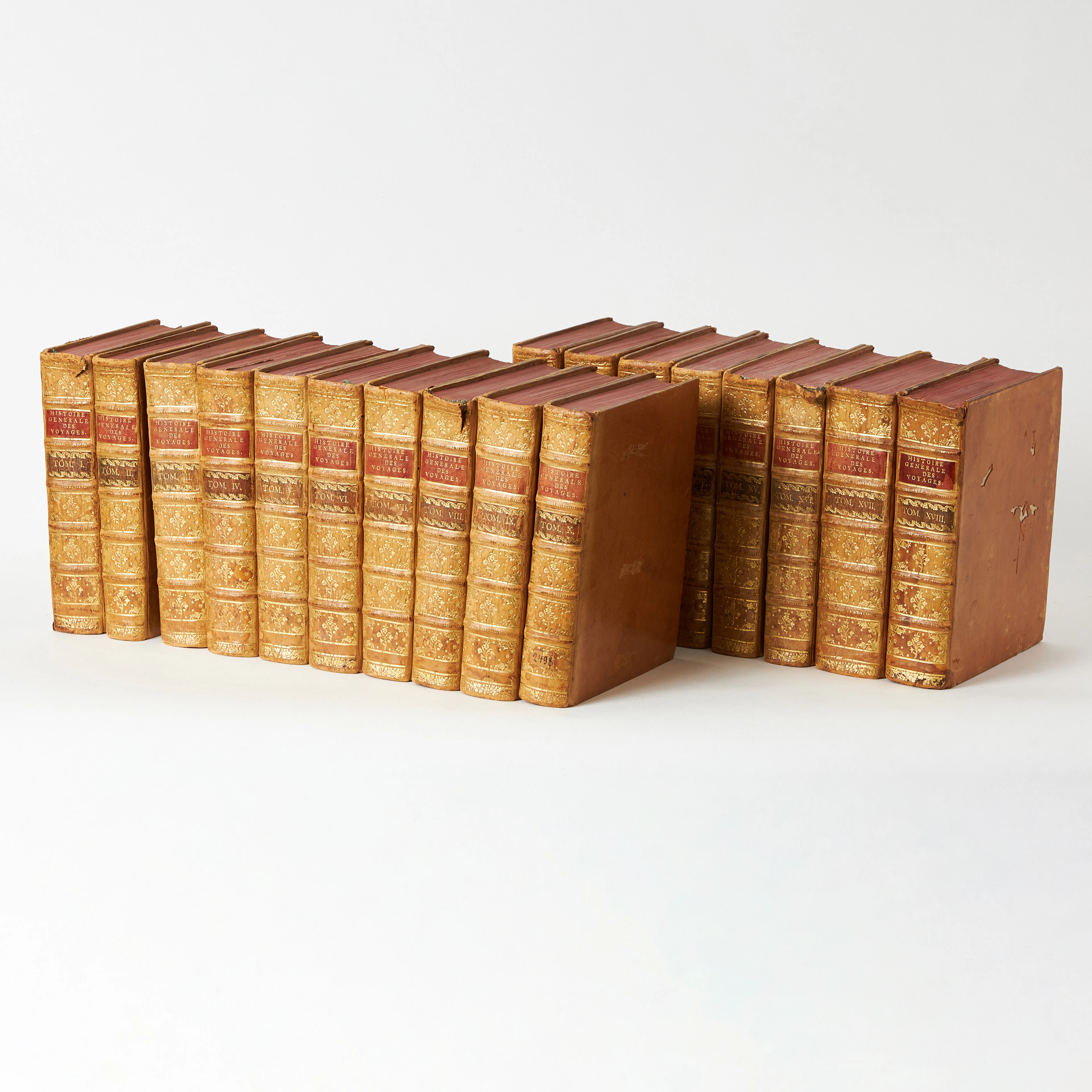 HISTORIE GENERALE DES VOYAGES... 18 VOLUMES PRINTED 1749-1763.