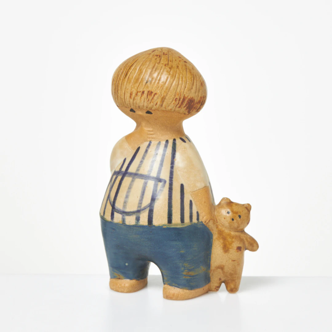 LISA LARSON. Figurin, stengods, "Malin" ur serien Larsons Ungar, Gustavsberg