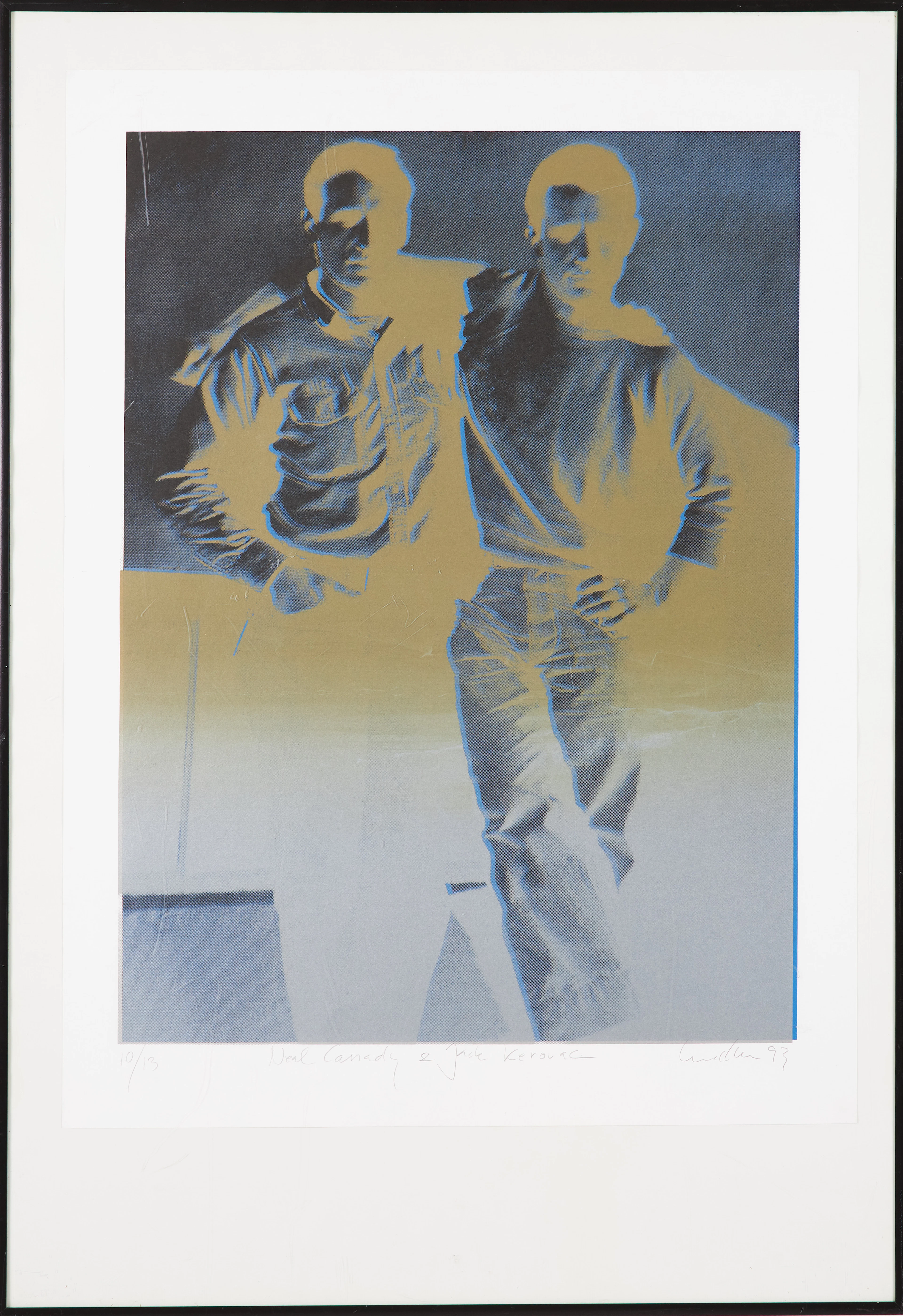 ULF LUNDELL. "Neal Cassady & Jack Kerouac" , signerad Lundell -93