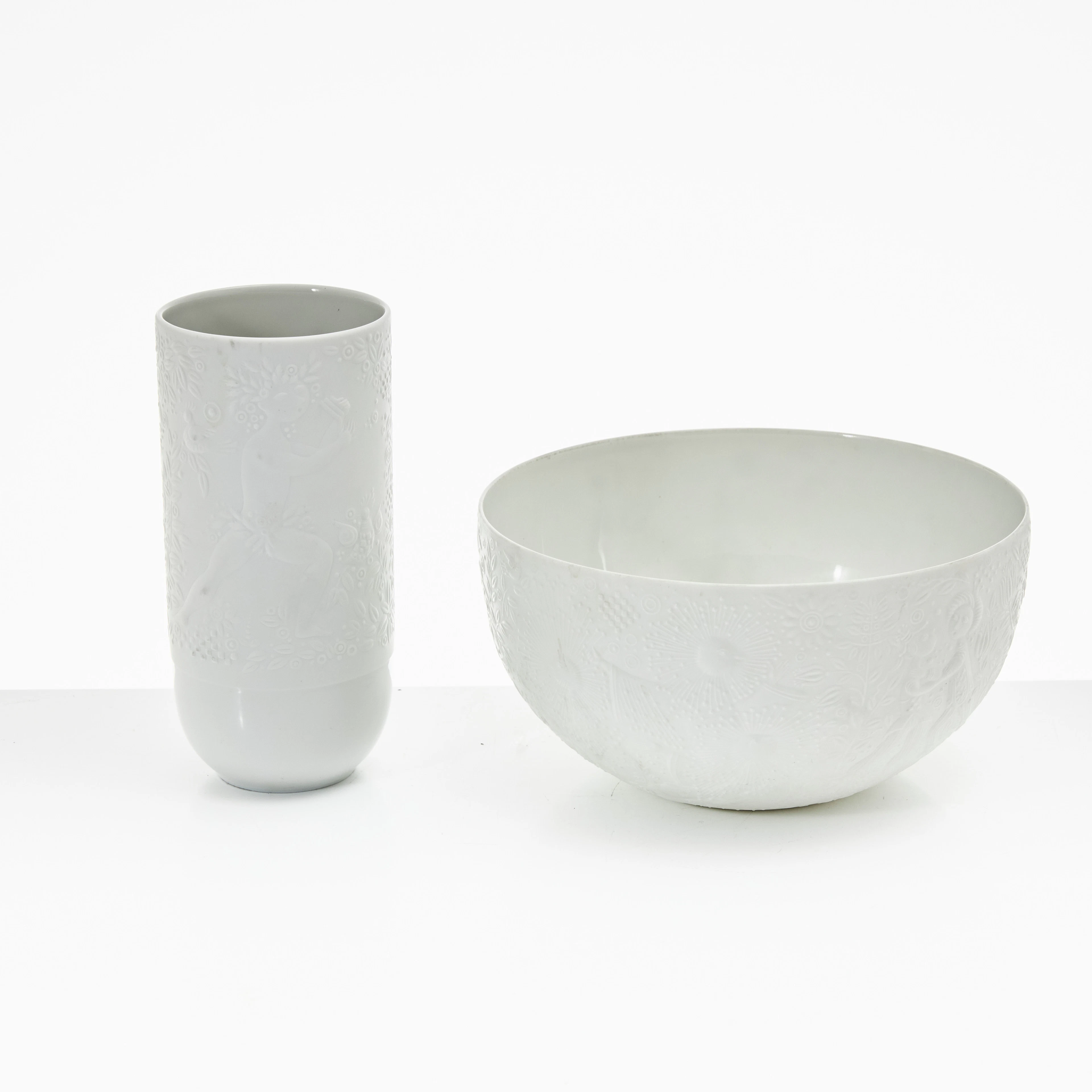 BJÖRN WIINBLAD. Skål, vas, "Die Zauberflöte", porslin, Rosenthal.