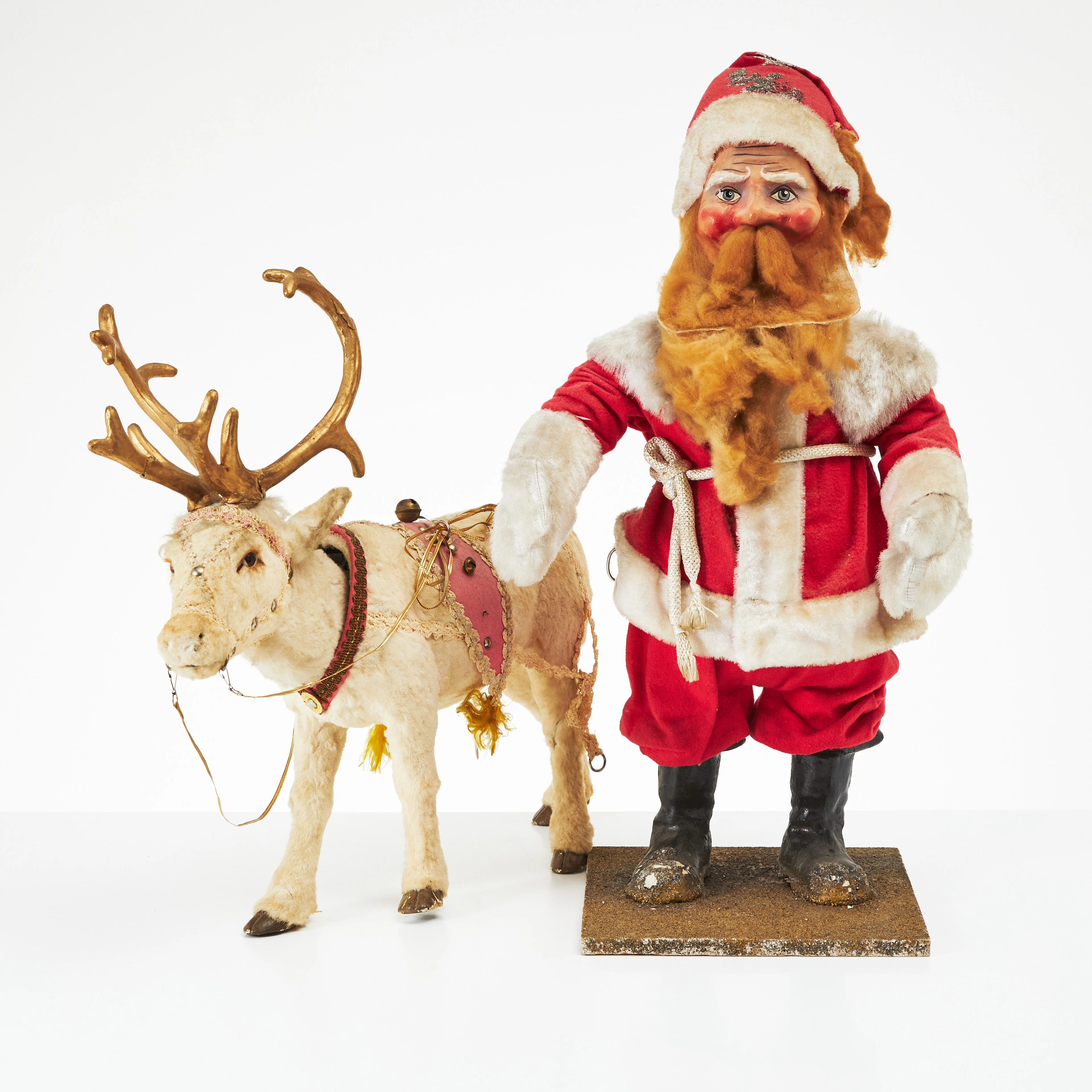 JULTOMTE med REN, 1900-talets första hälft, butiksinredning, mekaniska