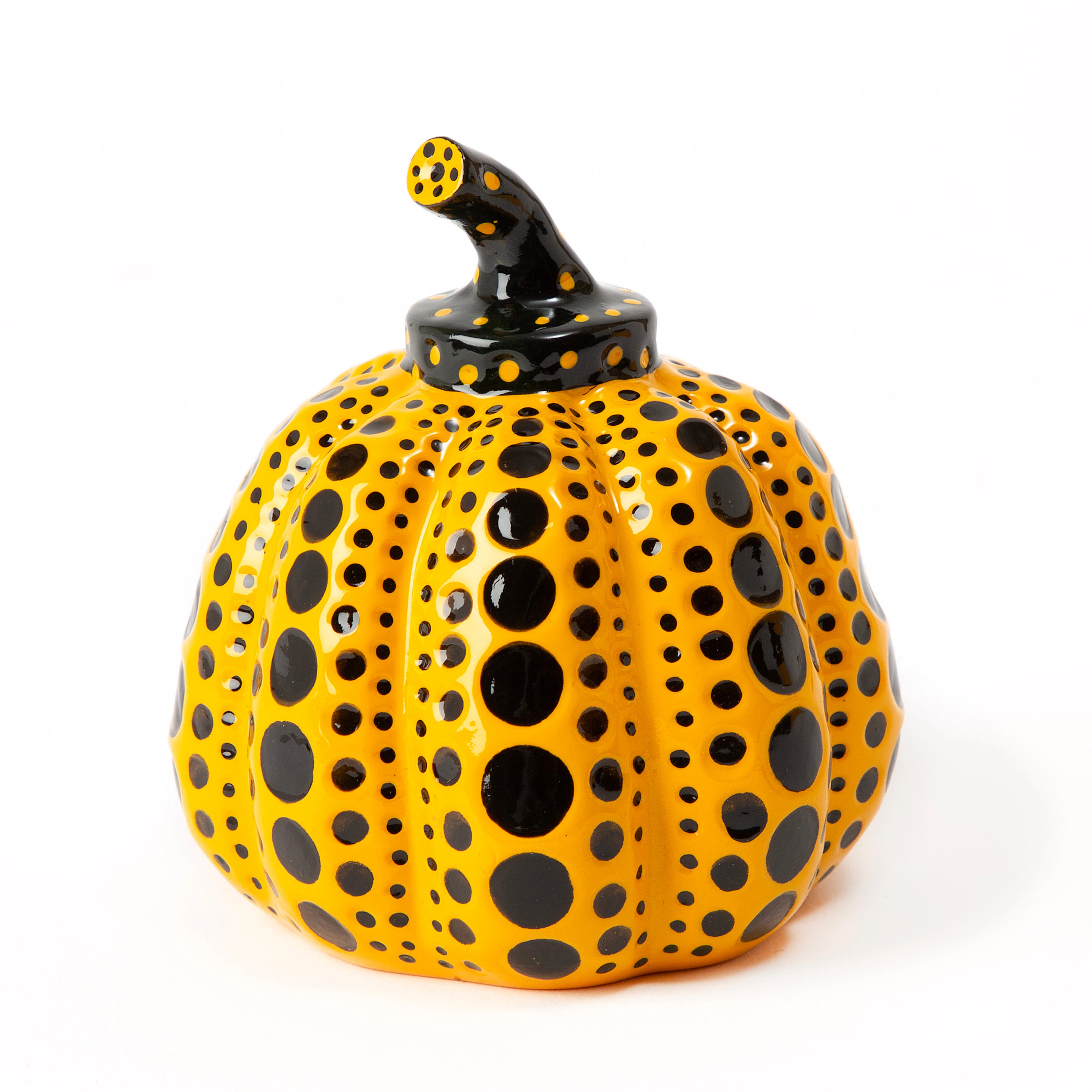 YAYOI KUSAMA. Efter, skulptur, ”Pumpa”, målad och gjuten resin, 2000-tal.