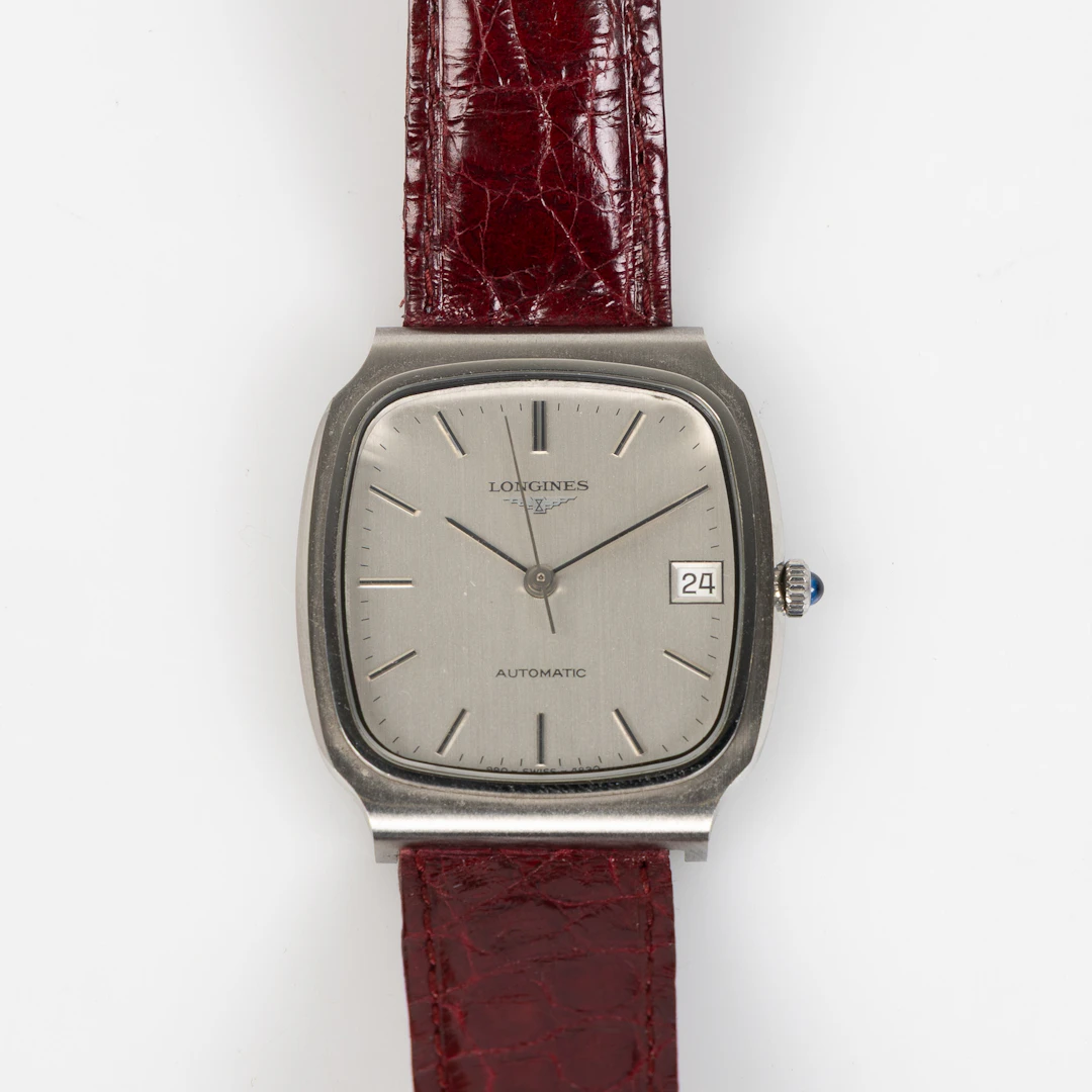 LONGINES, armbandsur, 33 x 36 mm, stål, ca 1975.