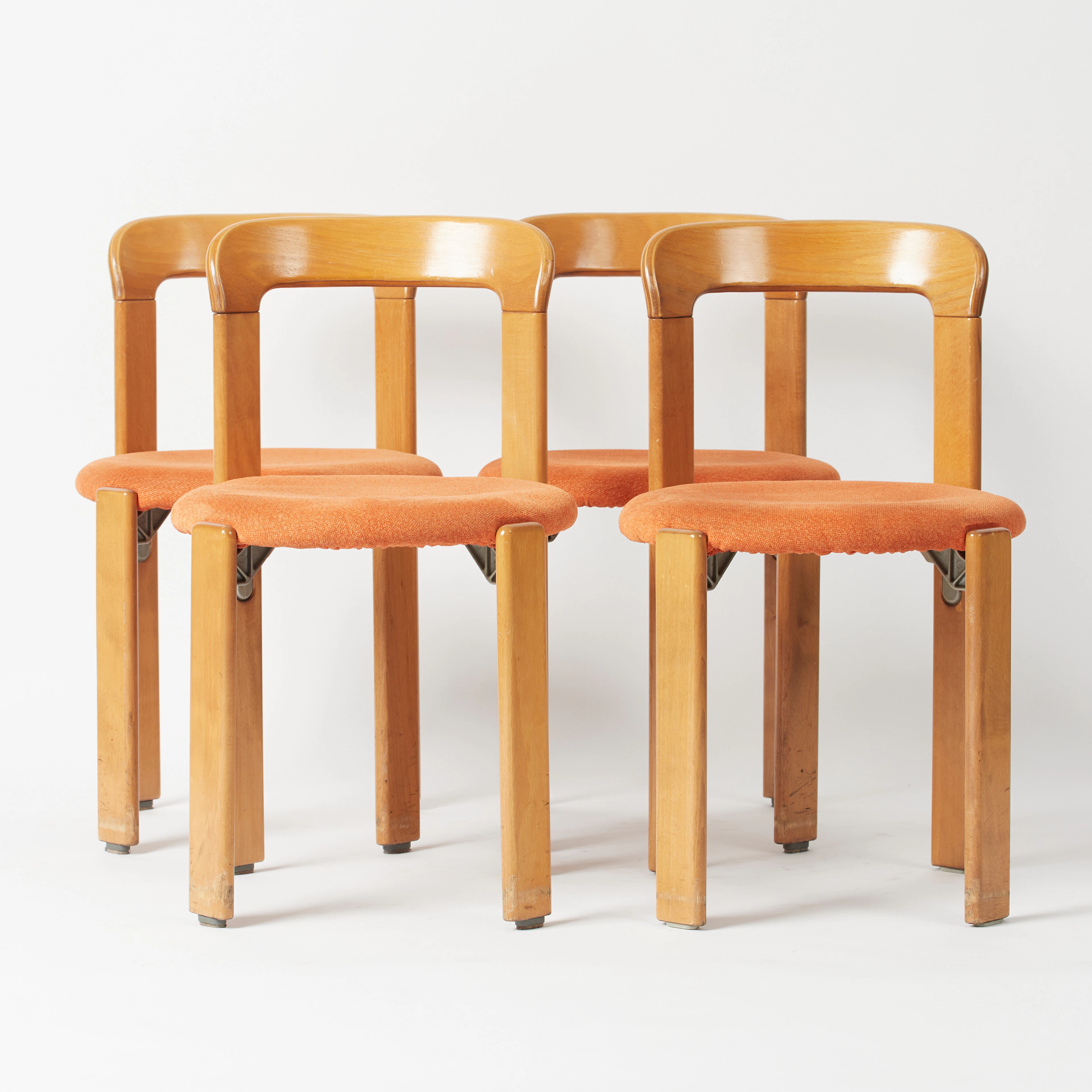 BRUNO REY. Kusch & Co. Set Stühle / Esszimmerstühle, Modell 'Rey Chair