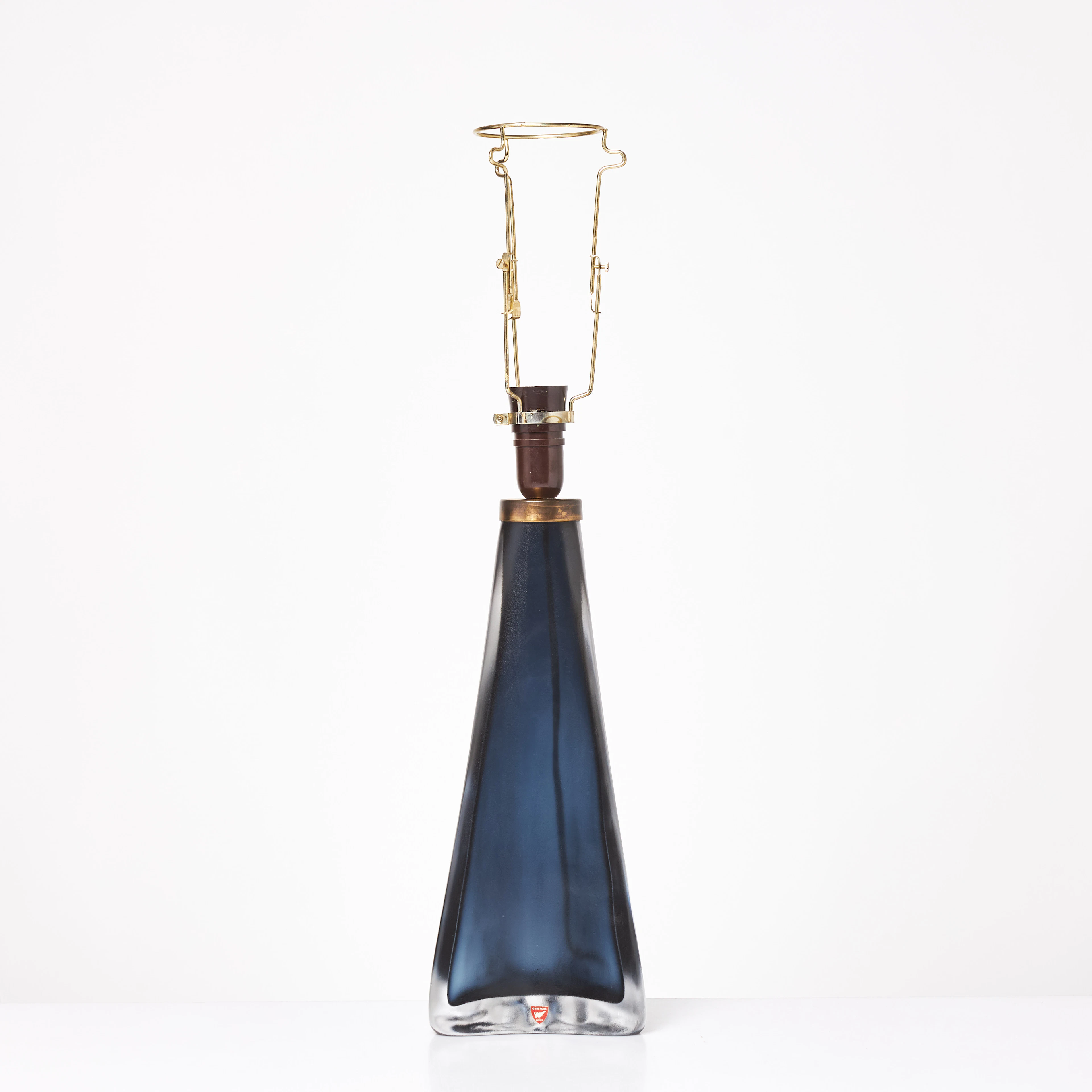 CARL FAGERLUND. Bordslampa, modell RD 1319, glas, Orrefors, signerad.