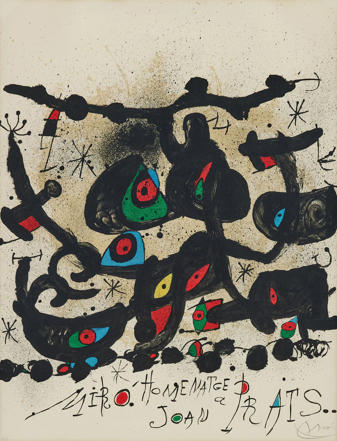JOAN MIRÓ. "Homenatge à Joan Prats".