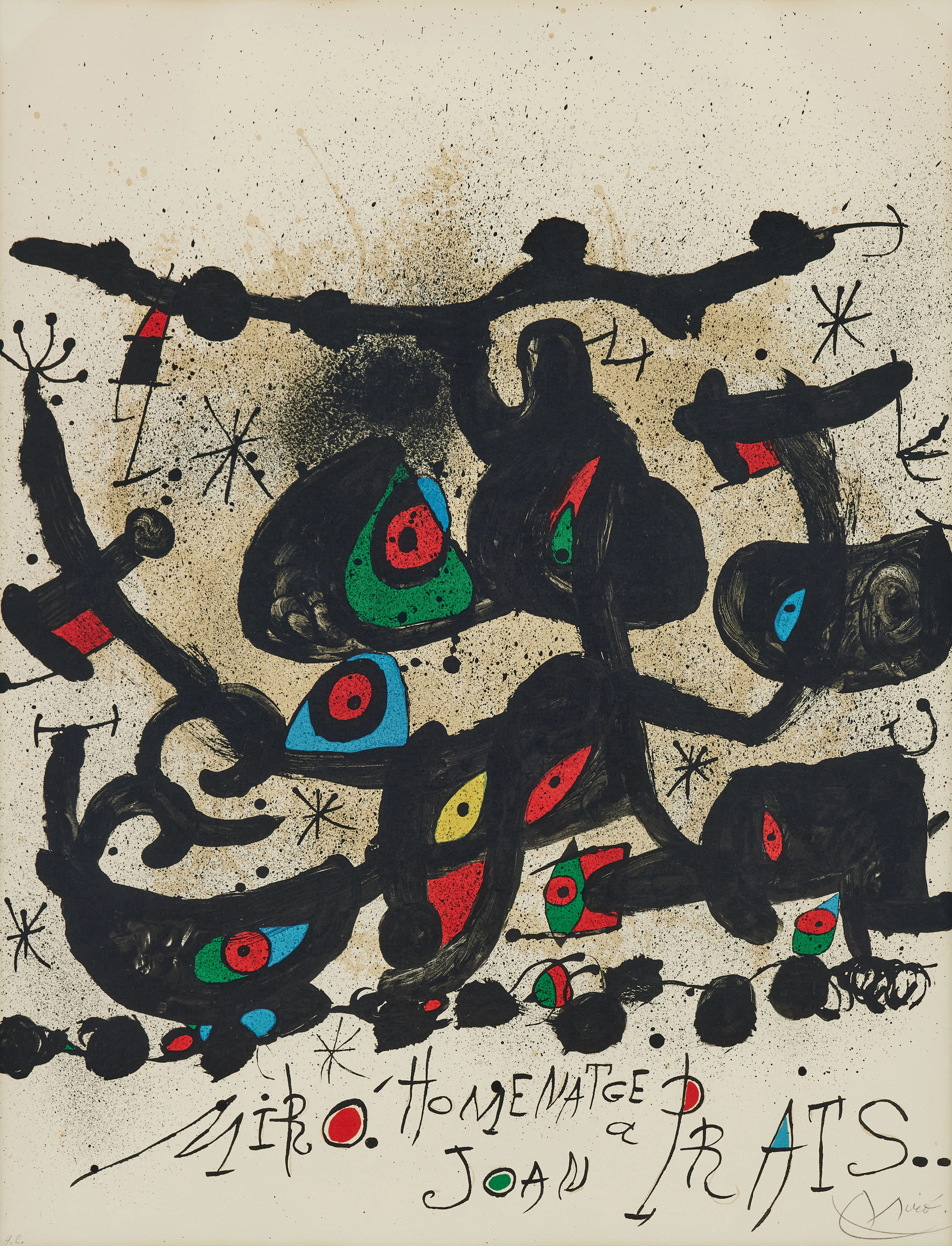 JOAN MIRÓ. "Homenatge à Joan Prats".