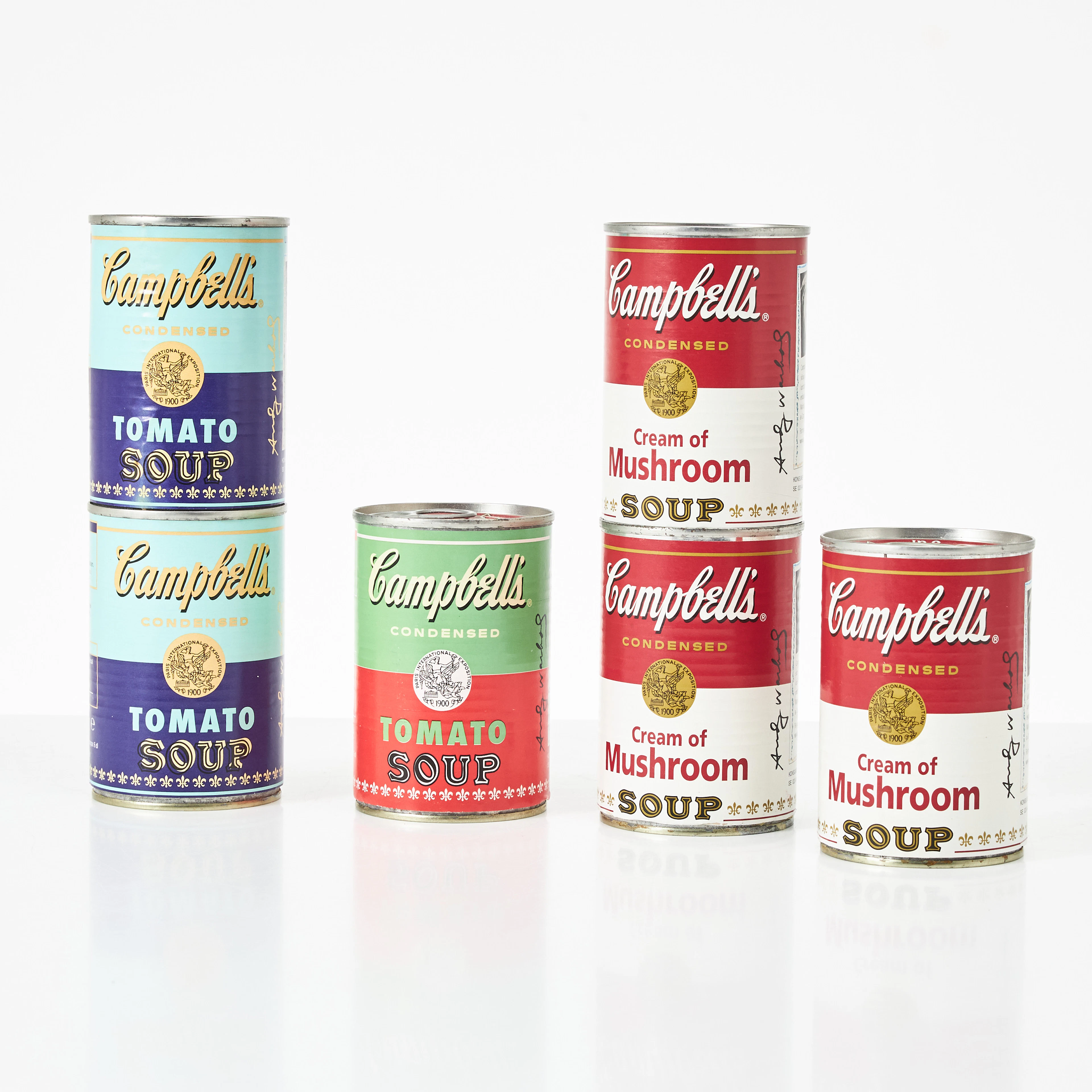 ANDY WARHOL, efter. Campbells soppburkar 6 stycken, The Andy Warhol foundation.
