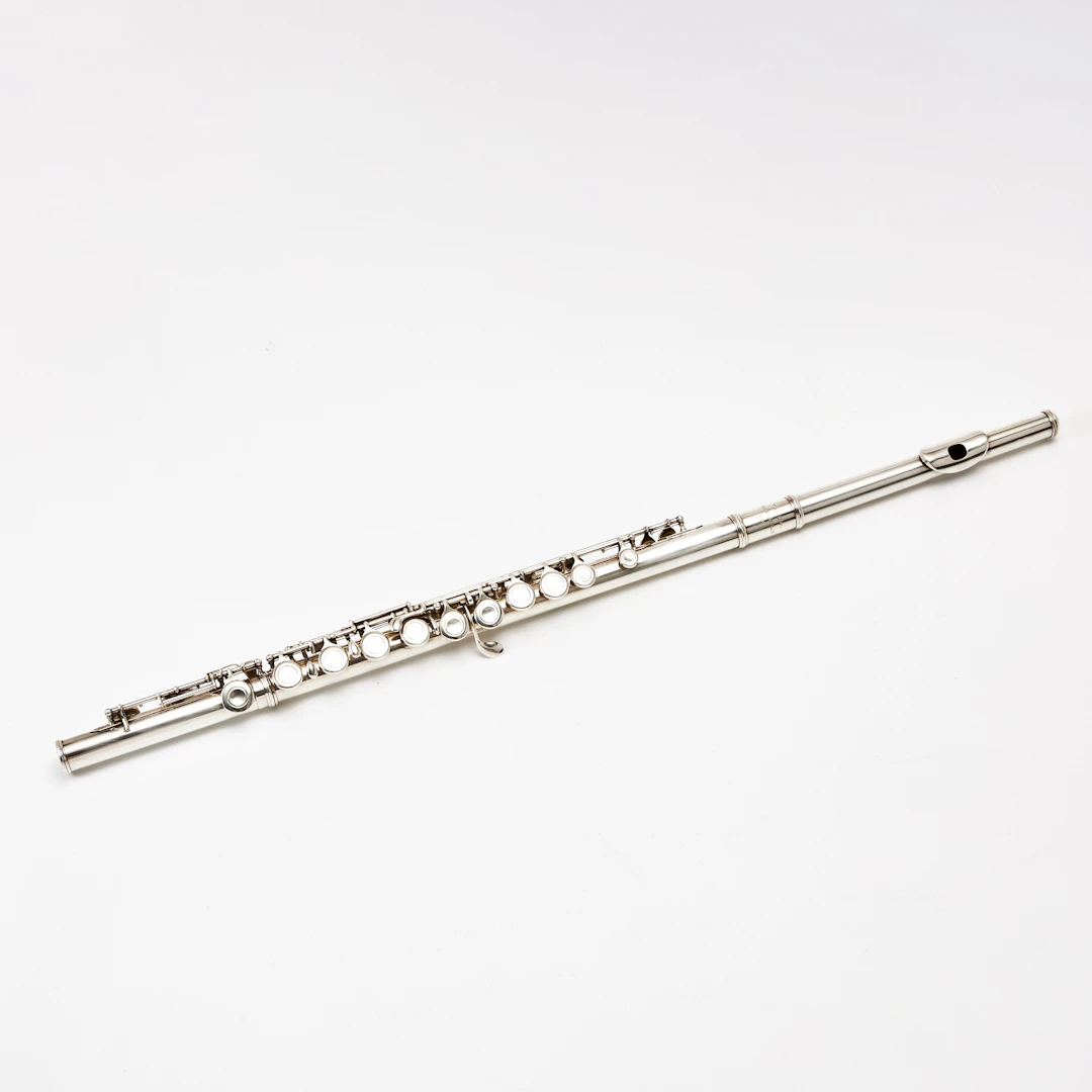 TVÄRFLÖJT, Takumi Yashima Flute CO., LTD. Japan", 900 Silver.