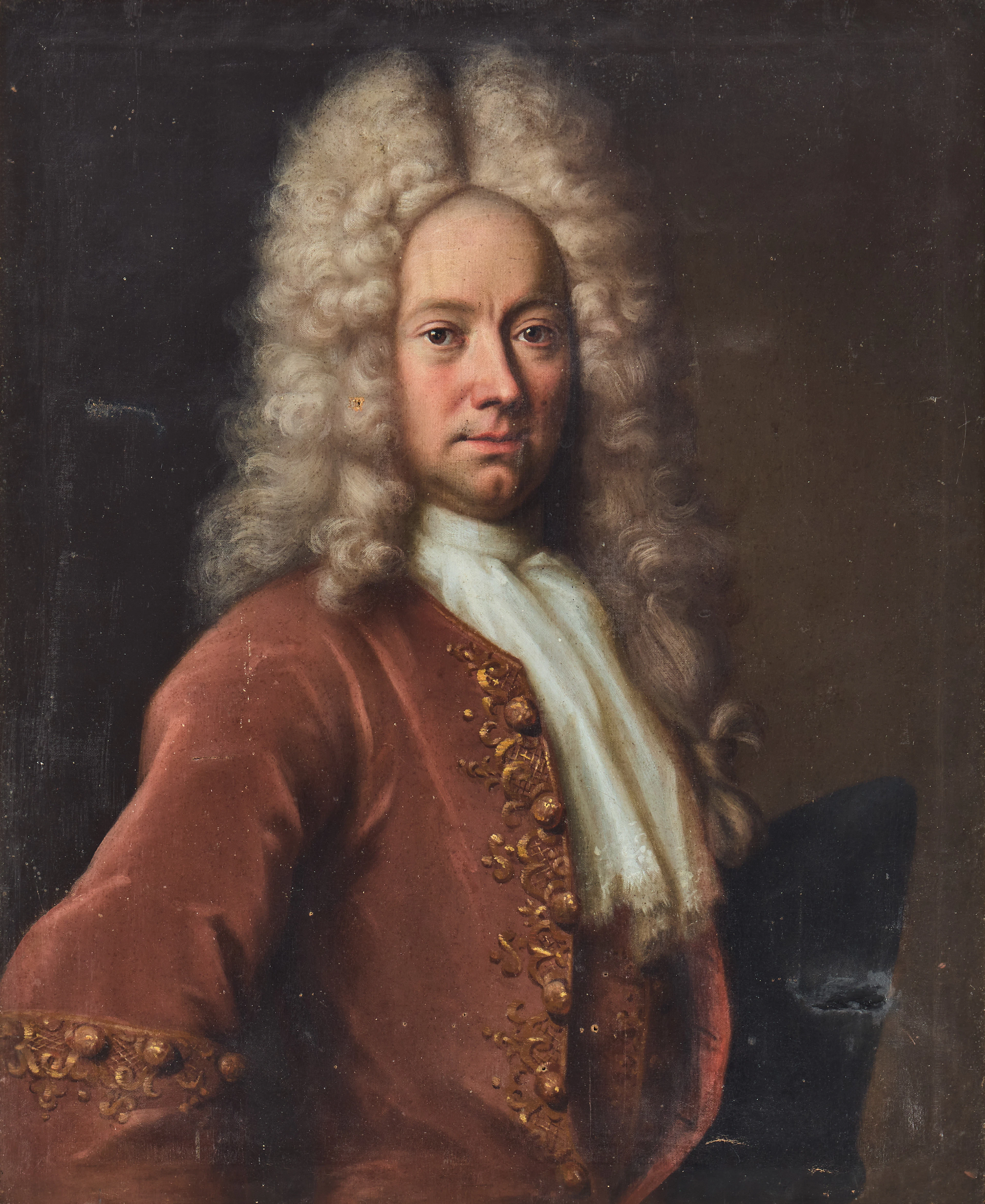 LUCAS VON BREDA (1676–1752). Porträtt föreställande riddarhuskamrerare