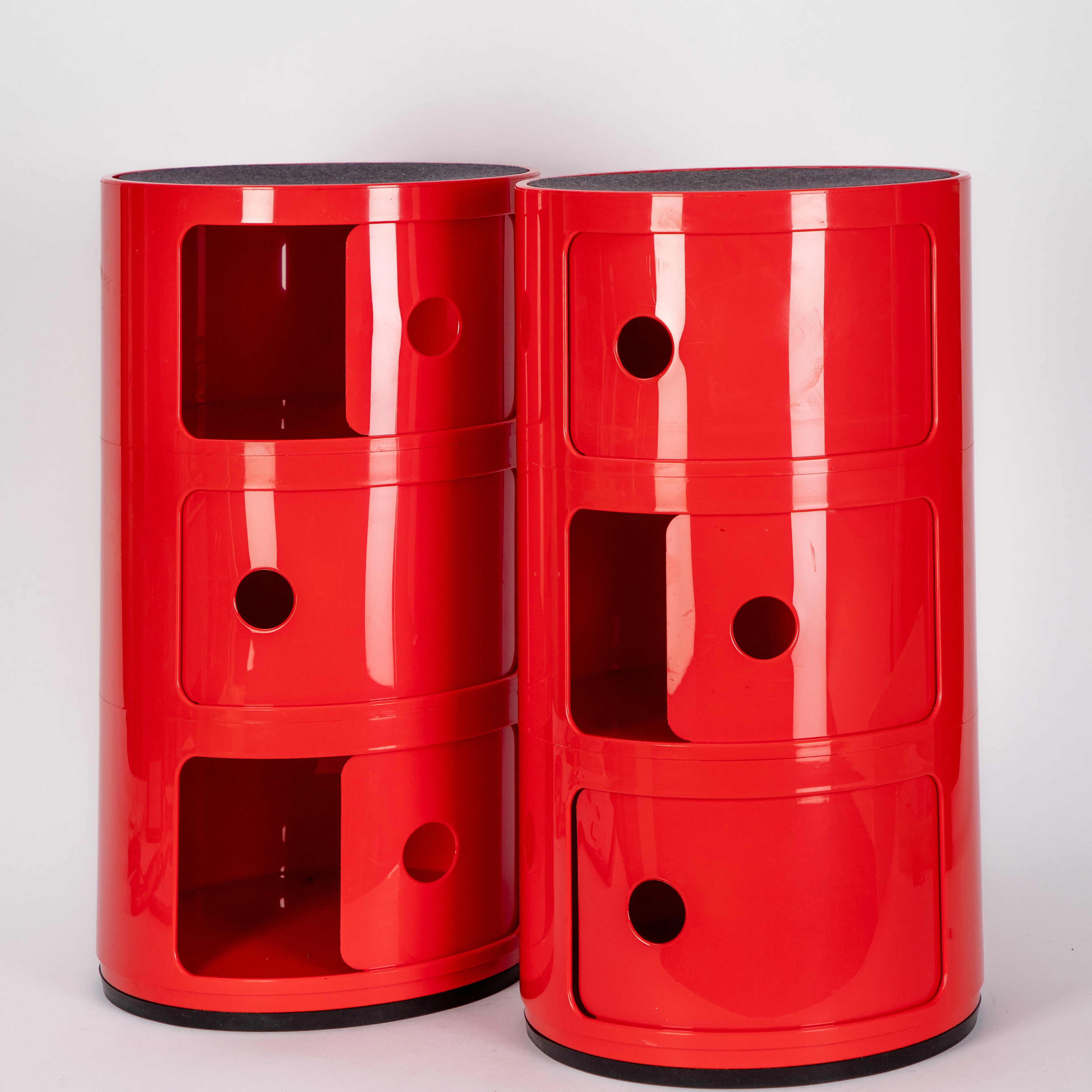 ANNA CASTELLI FERRIERI, 2 Container „Componibili", Kartell, Italien. (2).