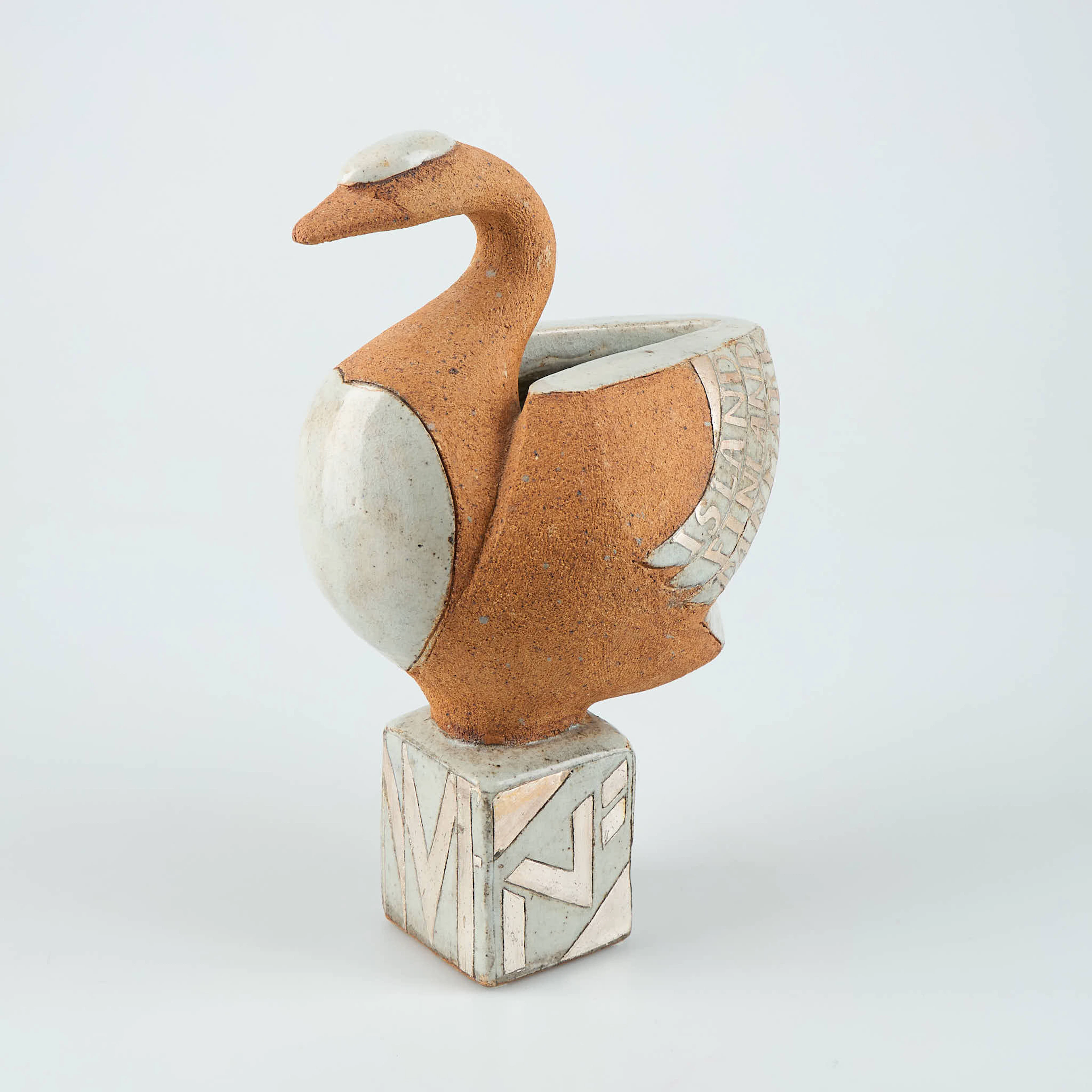 JULIE HØM (1944). Skulptur, stengods, fågel, Danmark.