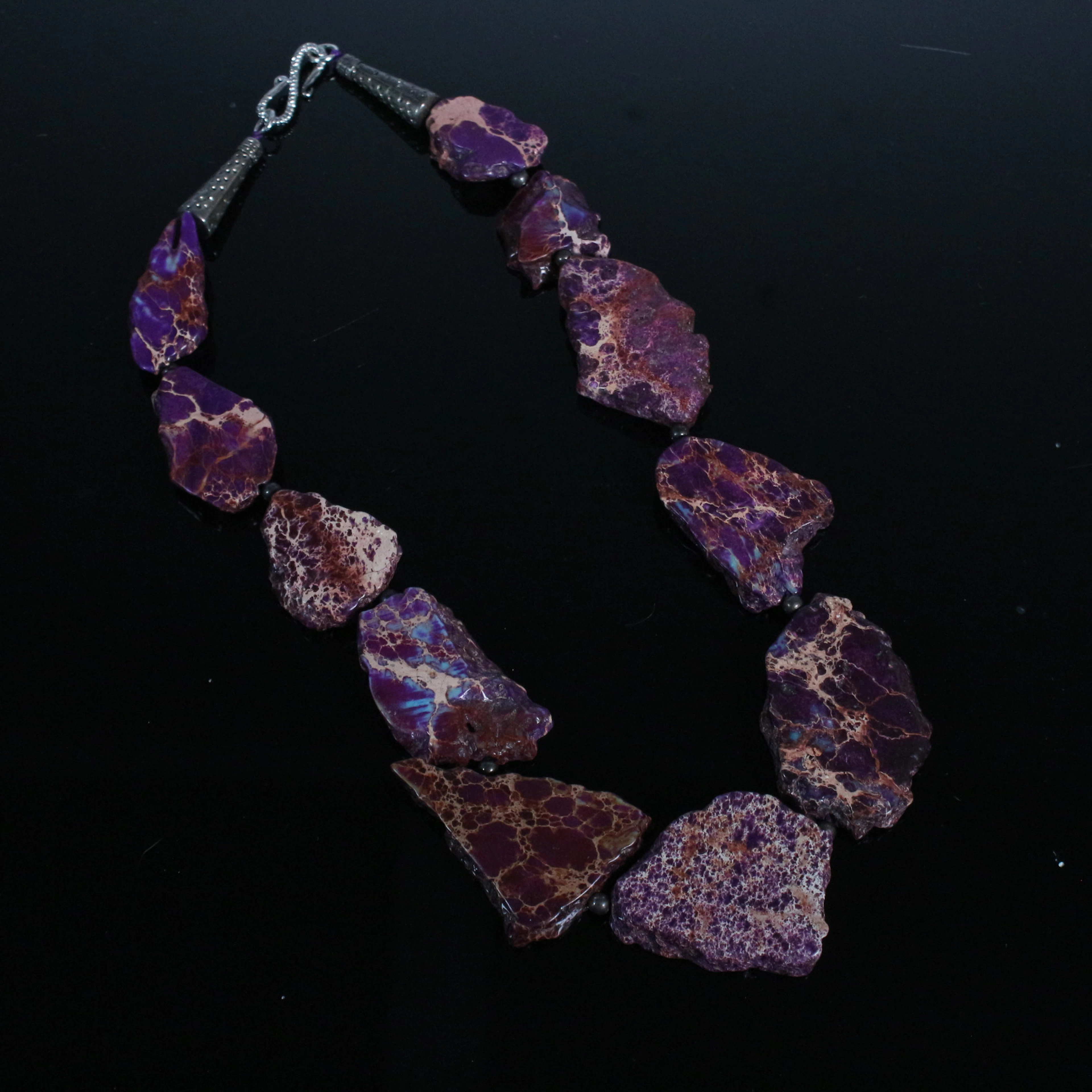 Meeressediment Jaspis Collier.