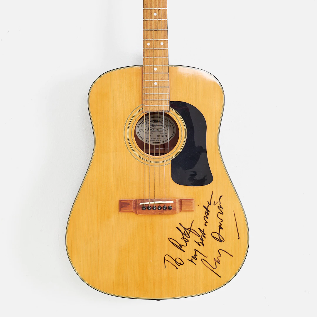 RAY DAVIES, (The Kinks), signerad gitarr, Washburn D10 signerad med