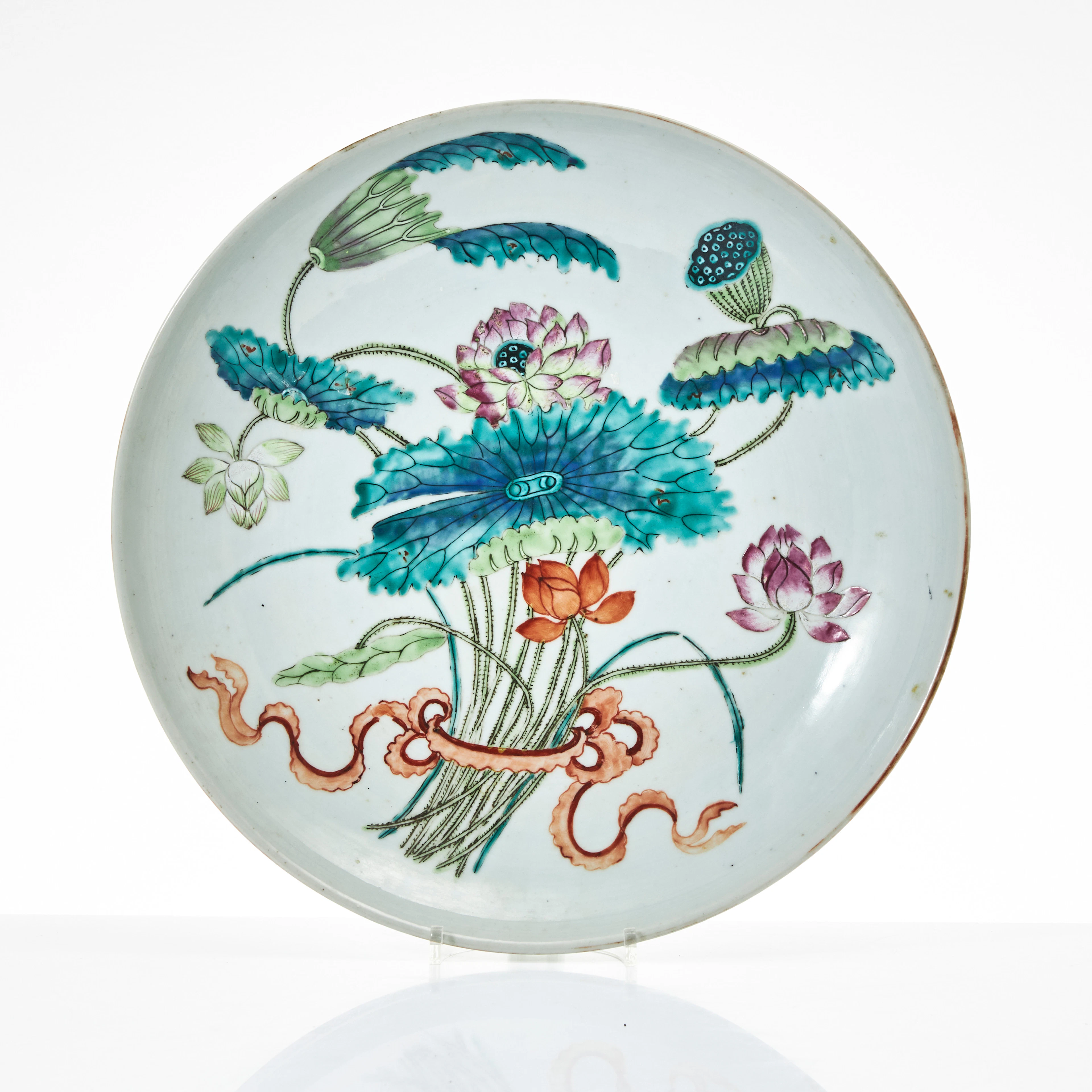 SKÅLFAT, porslin, Kina, Guangxu (1875-1908), dekor av blomsterbukett
