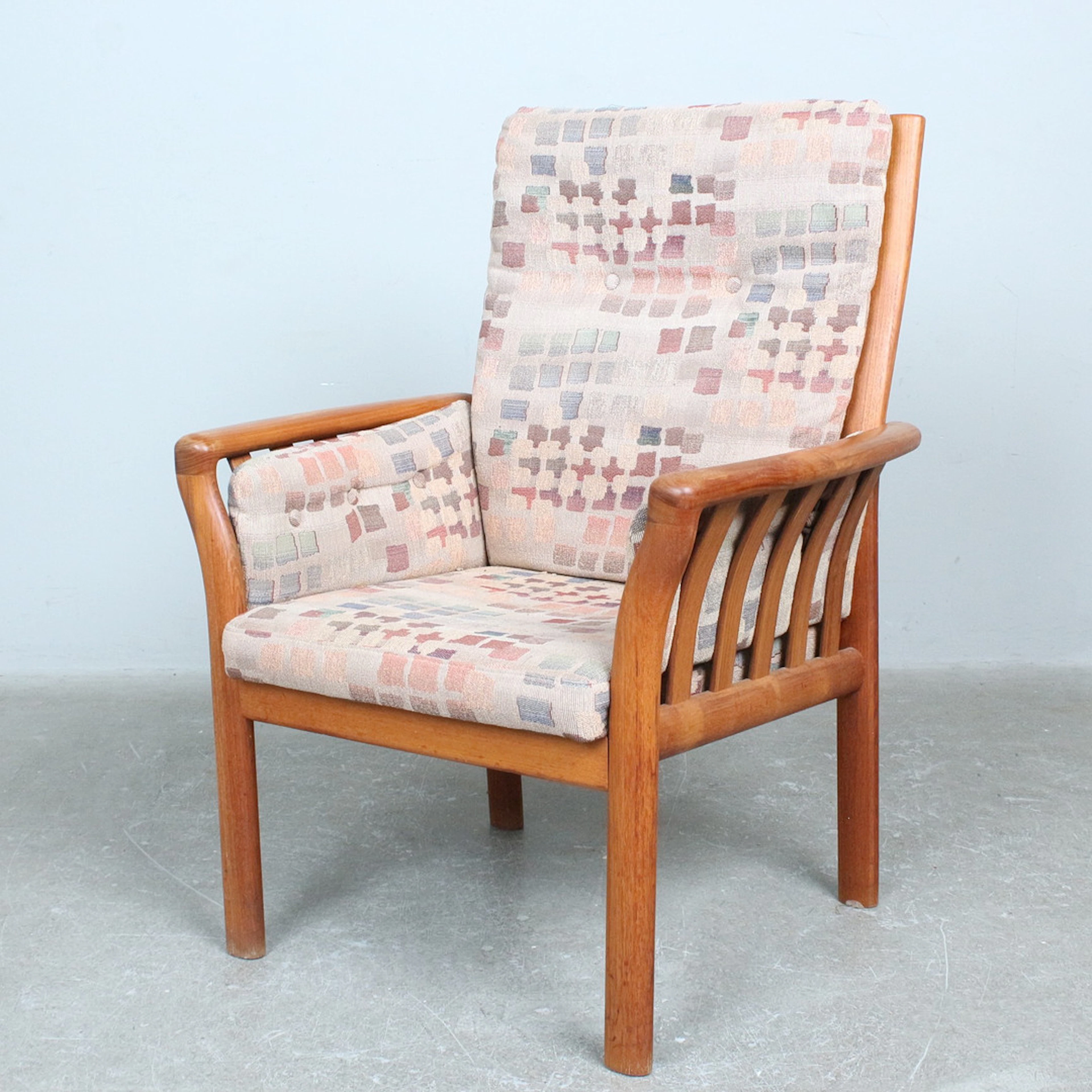 SCHOU ANDERSEN MØBELFABRIK. Sessel / Armlehnsessel, Teak, Dänemark