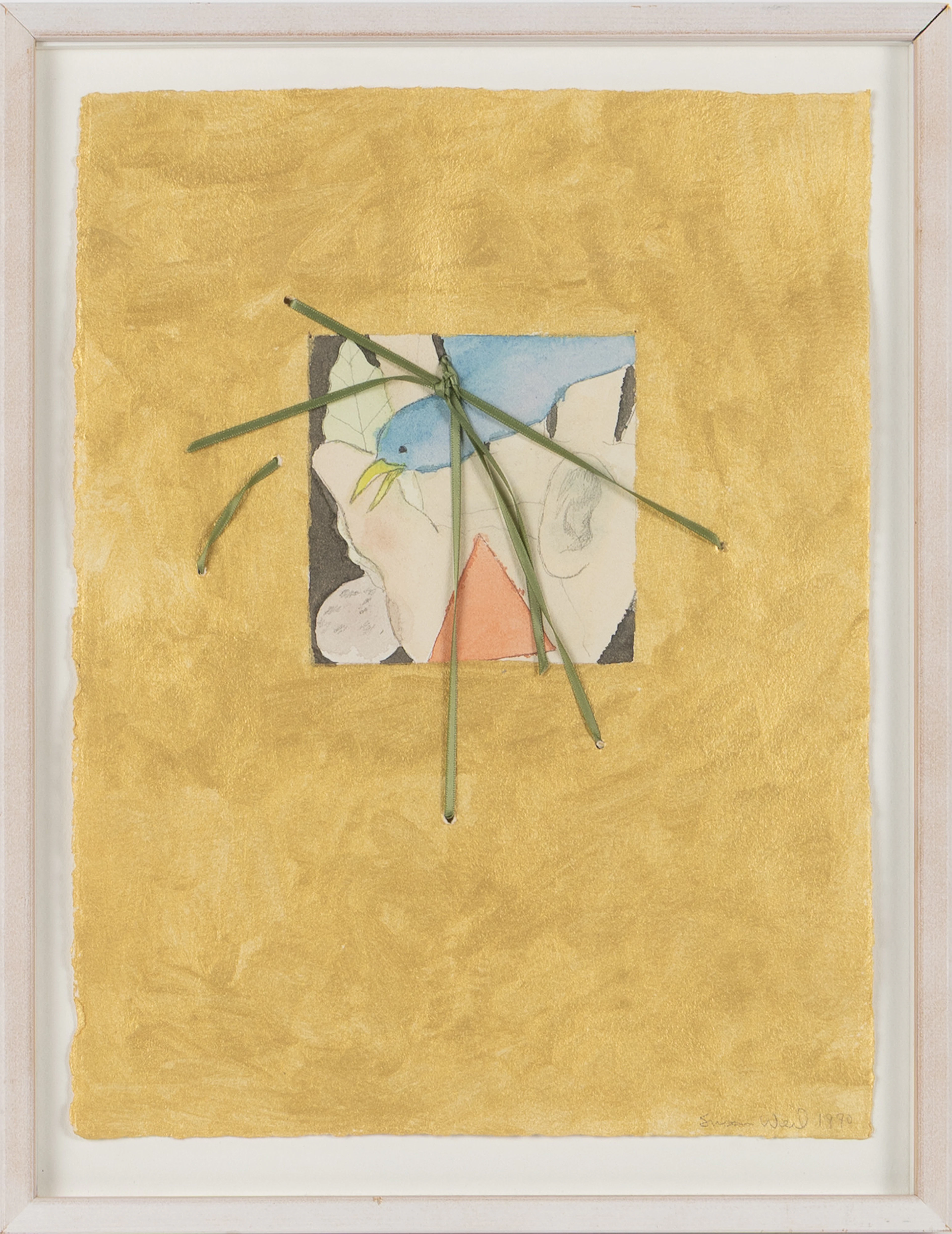 SUSAN WEIL (USA FÖDD 1930). "Poemurmur", blandteknik, signerad 1990