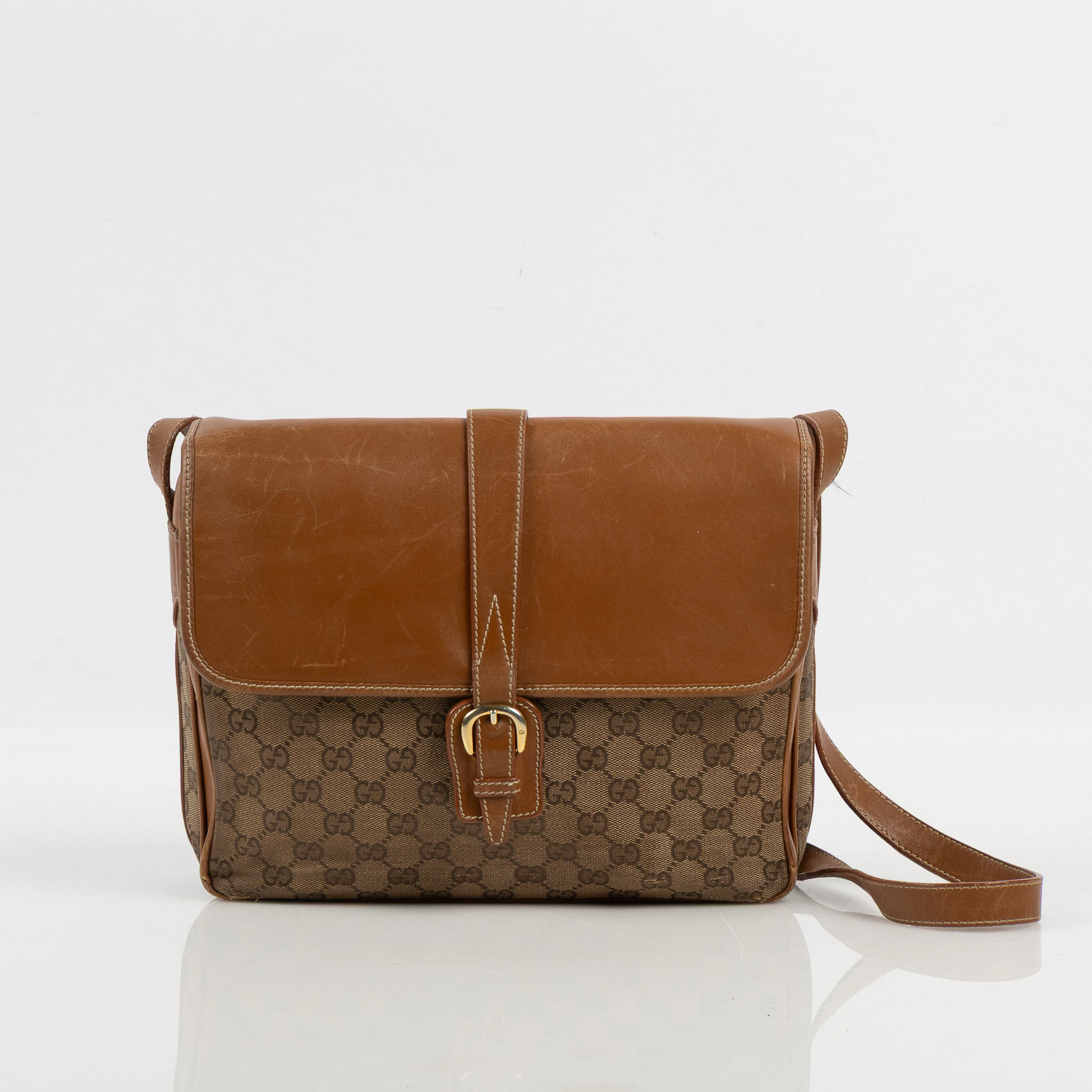 GUCCI, väska, Messenger bag i GG-monogram jaquardvävd canvas samt