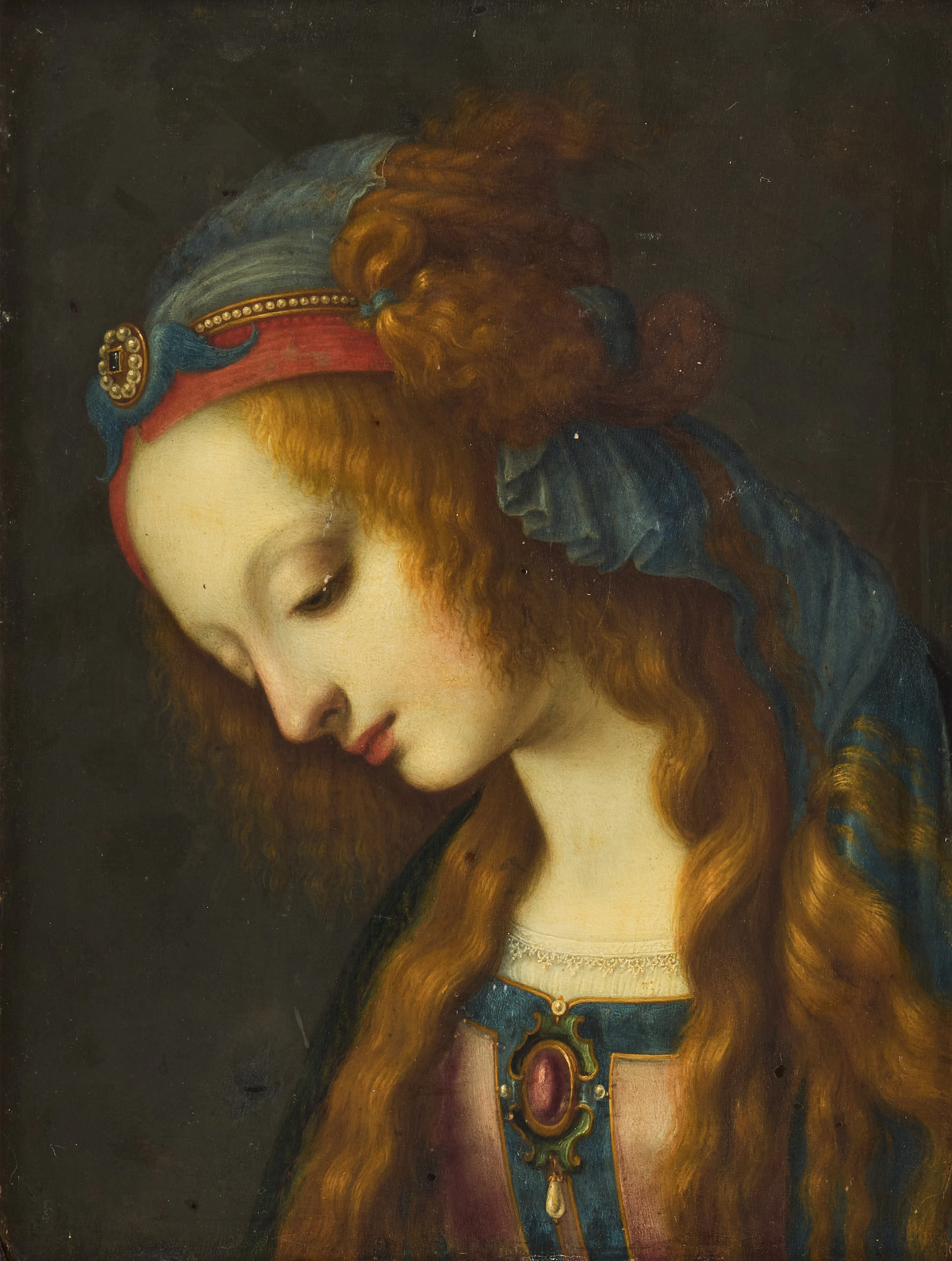 ITALIAN SCHOOL, CA. 1600. Circle of Francesco Bianchi Buonavita. Mary