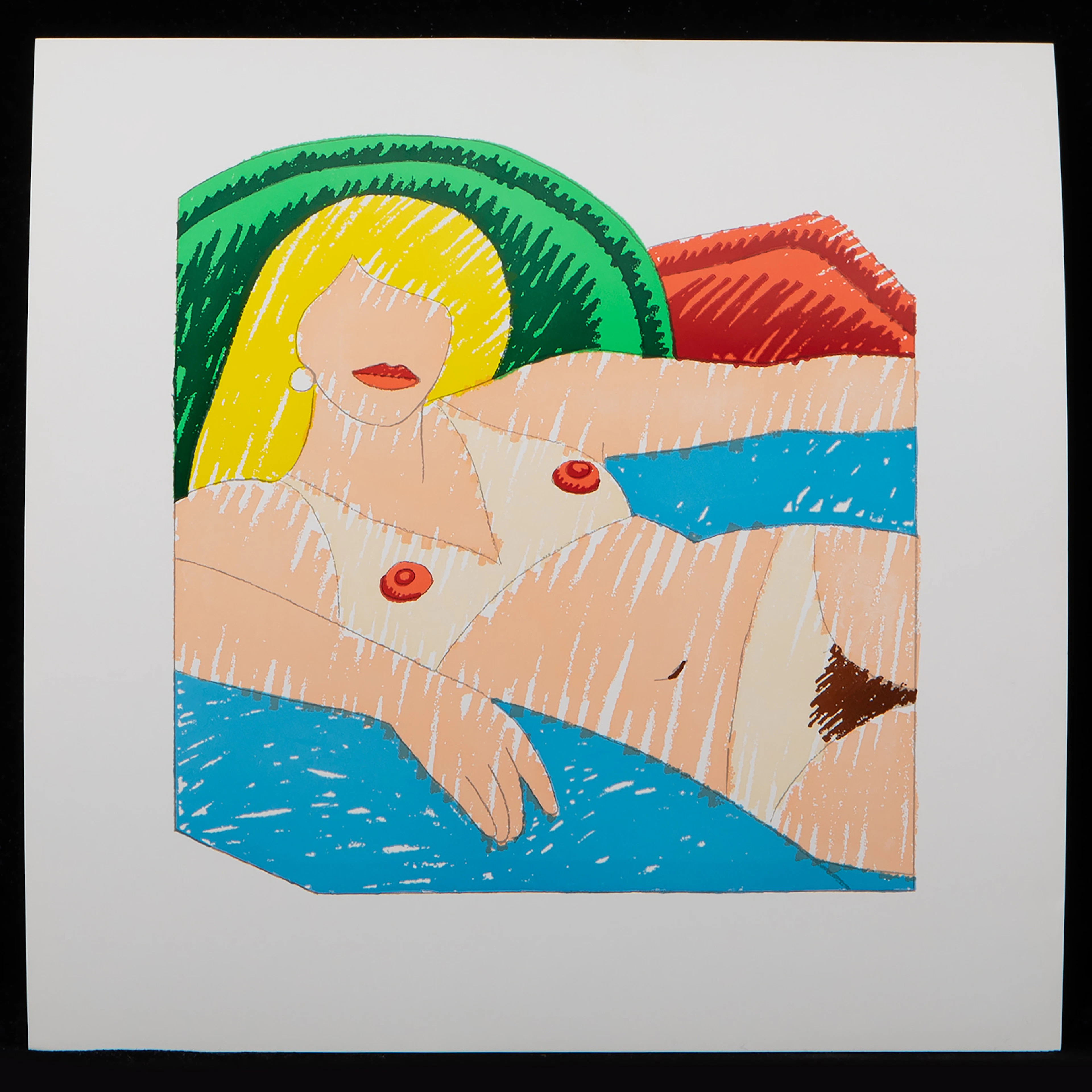 TOM WESSELMANN. "Shiny Nude" från "the Rubber Stamp Portfolio".