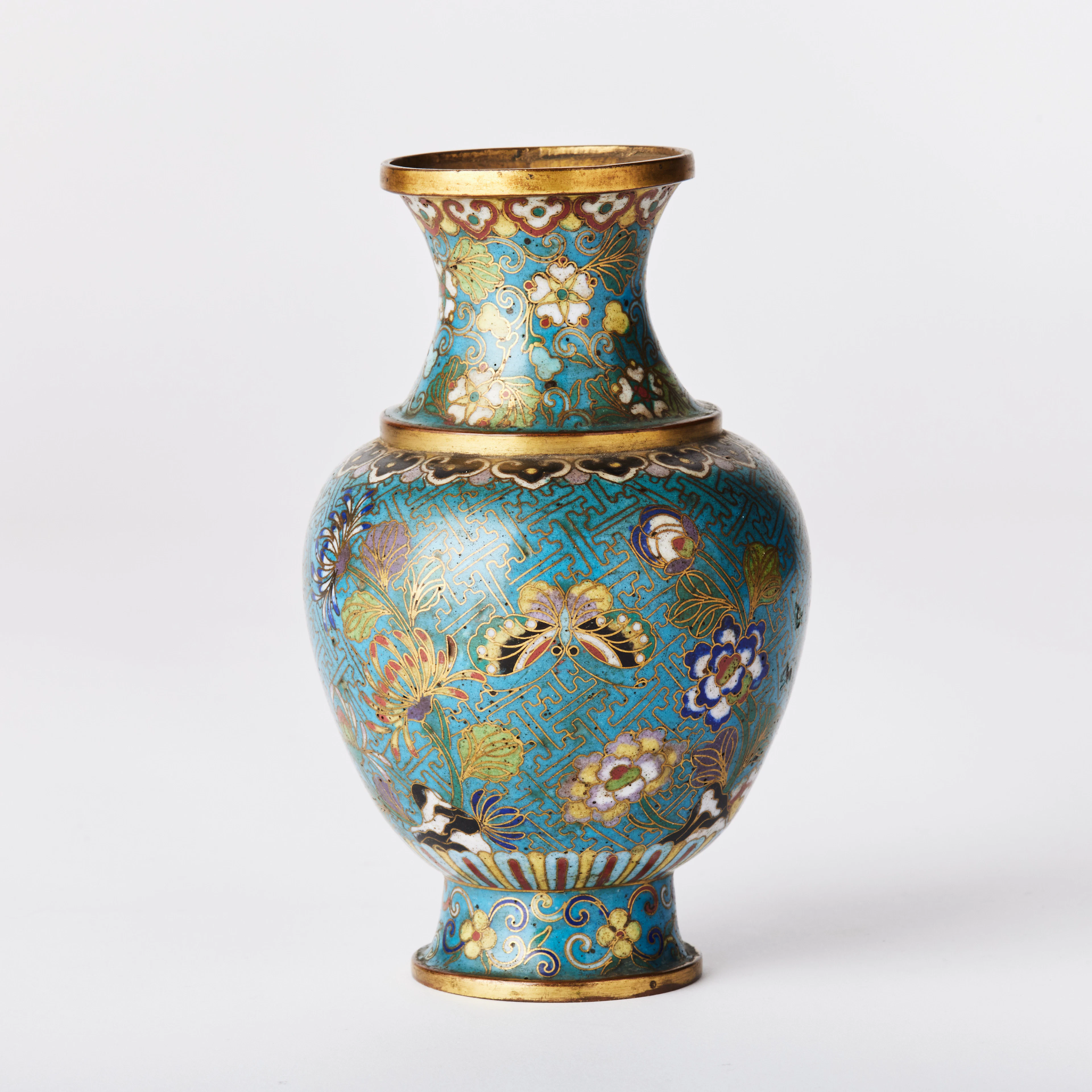 A Chinese Cloisonné Enamel Vase.