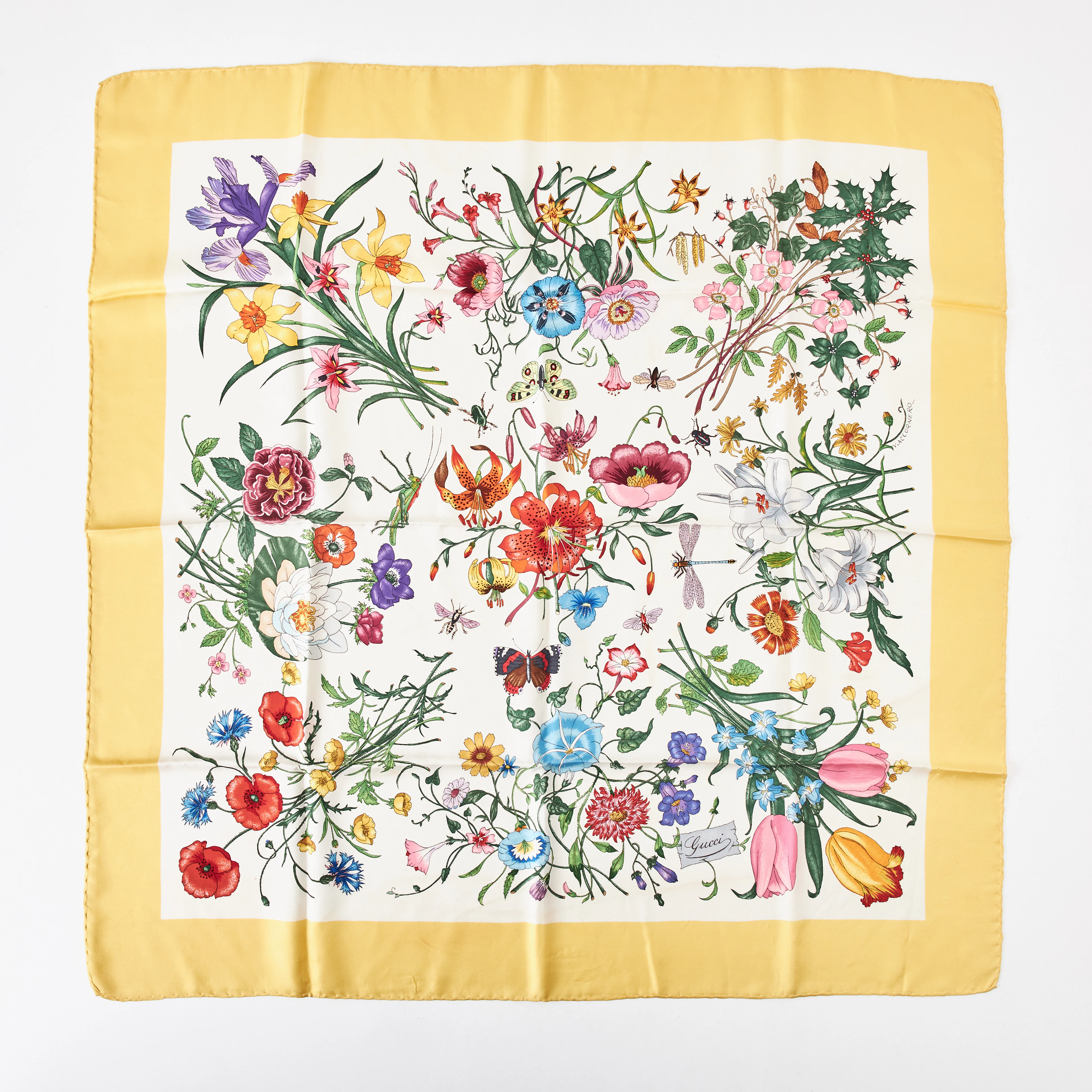 GUCCI, scarf, "Flora".