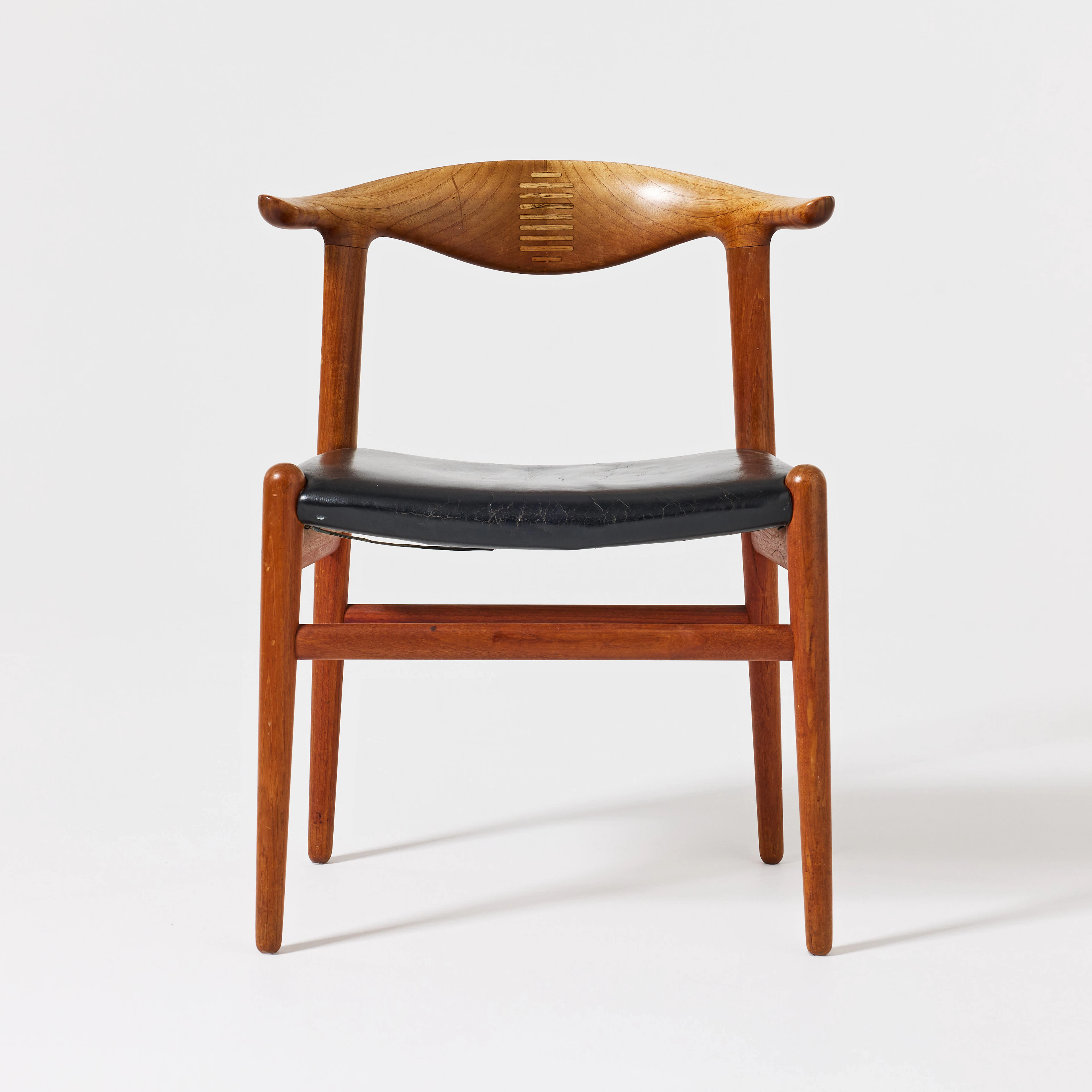 HANS J WEGNER. "Cowhorn Chair", karmstol, Johannes Hansen, Danmark