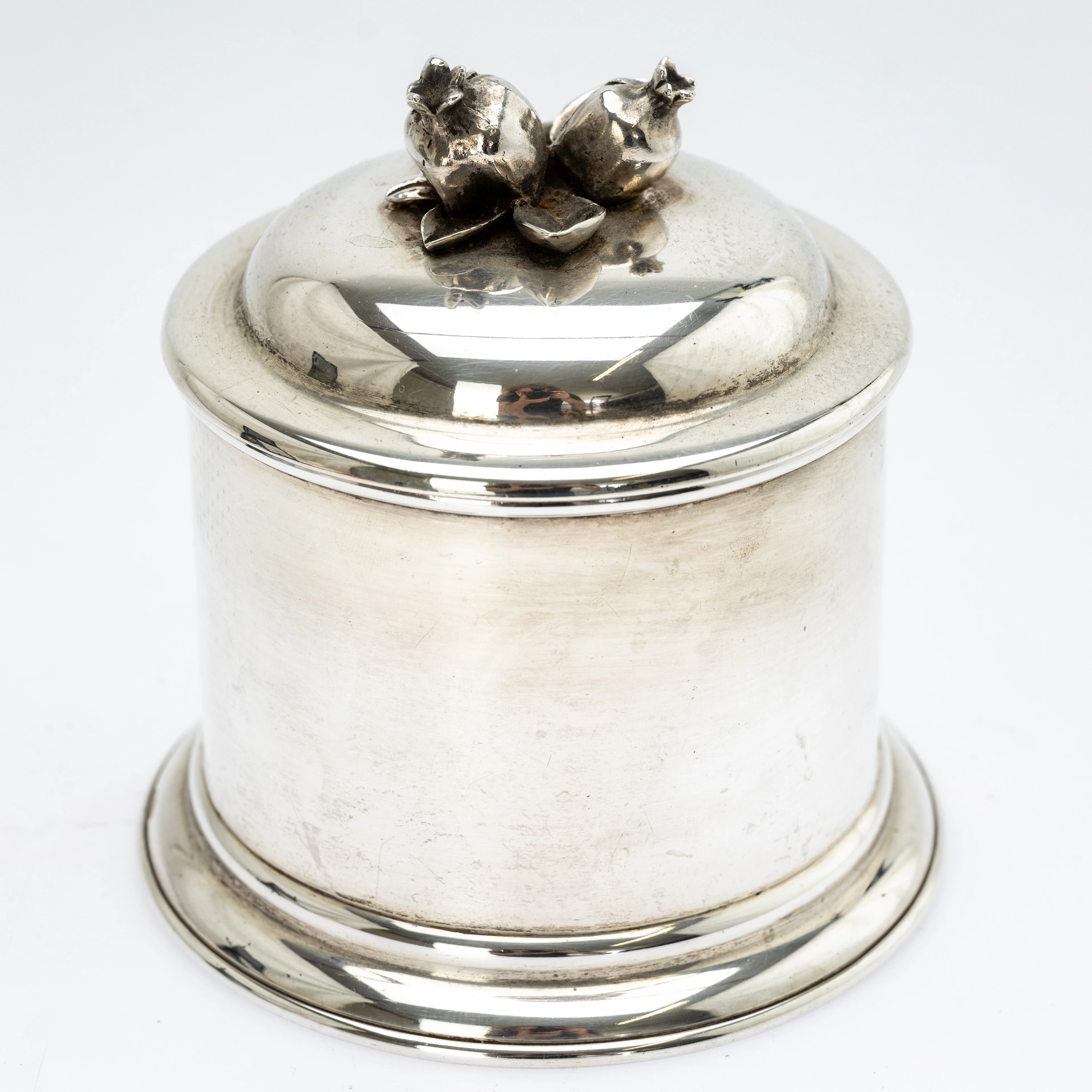 Deckeldose, Sterling Silber, Portugal, 20. Jh.