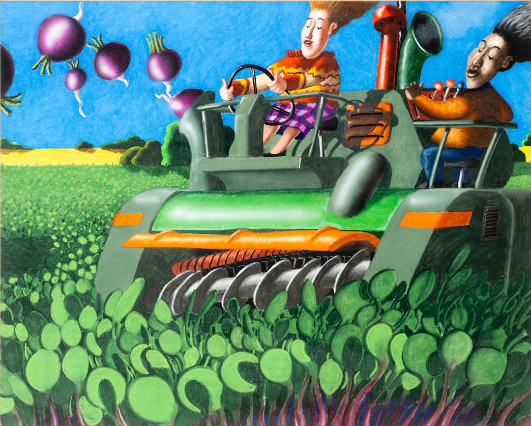 RICHARD ADAMS (GEB. 1960). Flying Turnips.