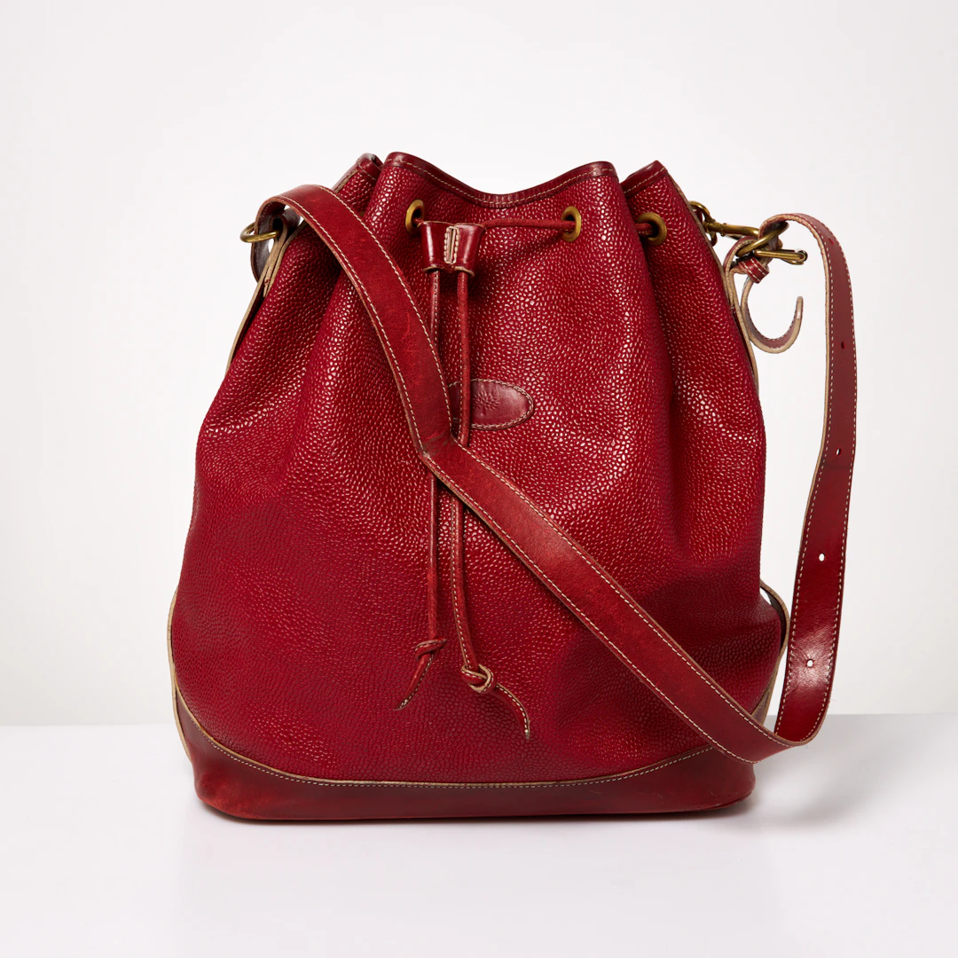 MULBERRY, axelremsväska, scotchgrain, textilfoder, 2000-tal.