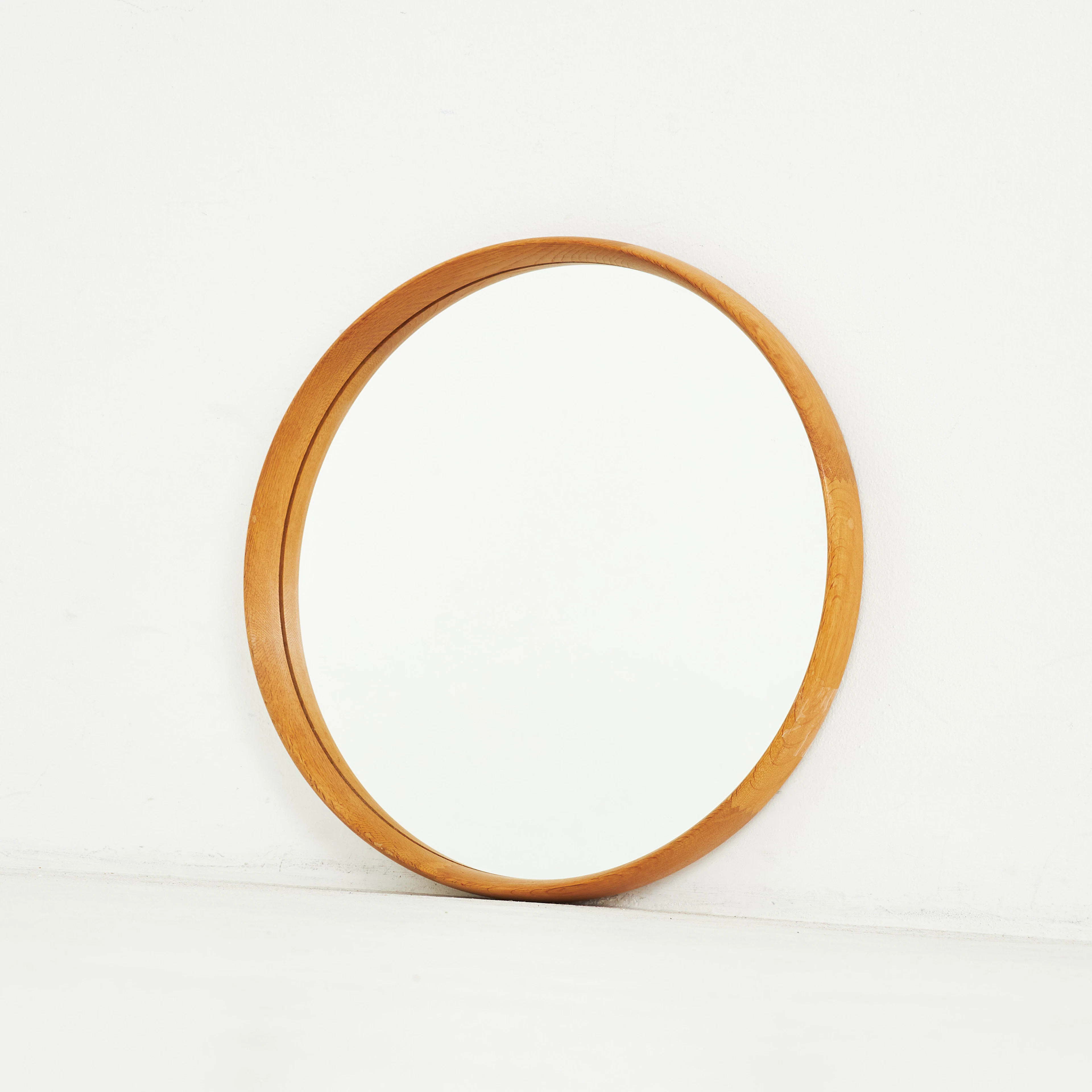 SPEGEL, fanérad i ek, 1960-tal, Luxus.