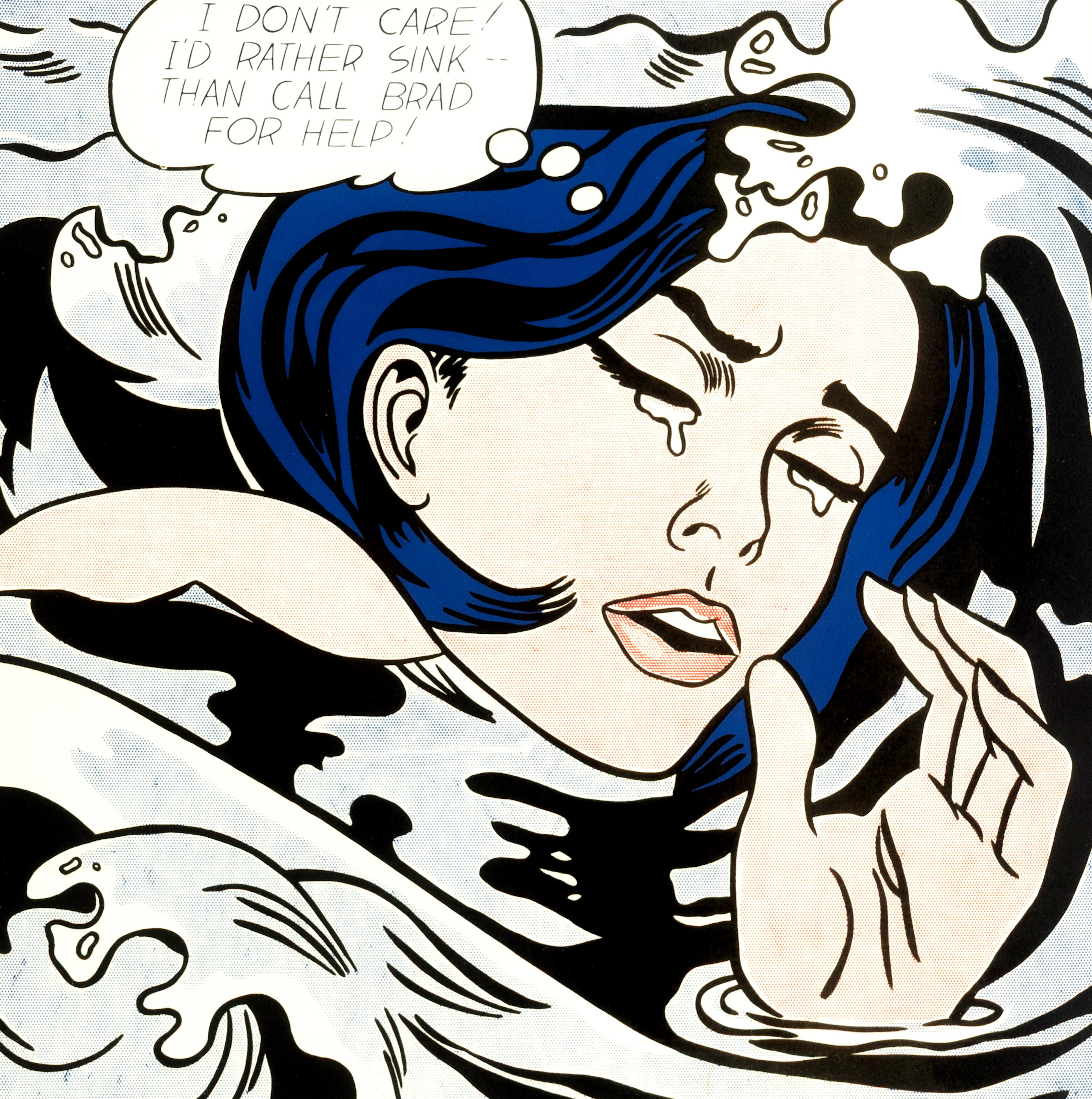 ROY LICHTENSTEIN (1923-1997). Drowning Girl.
