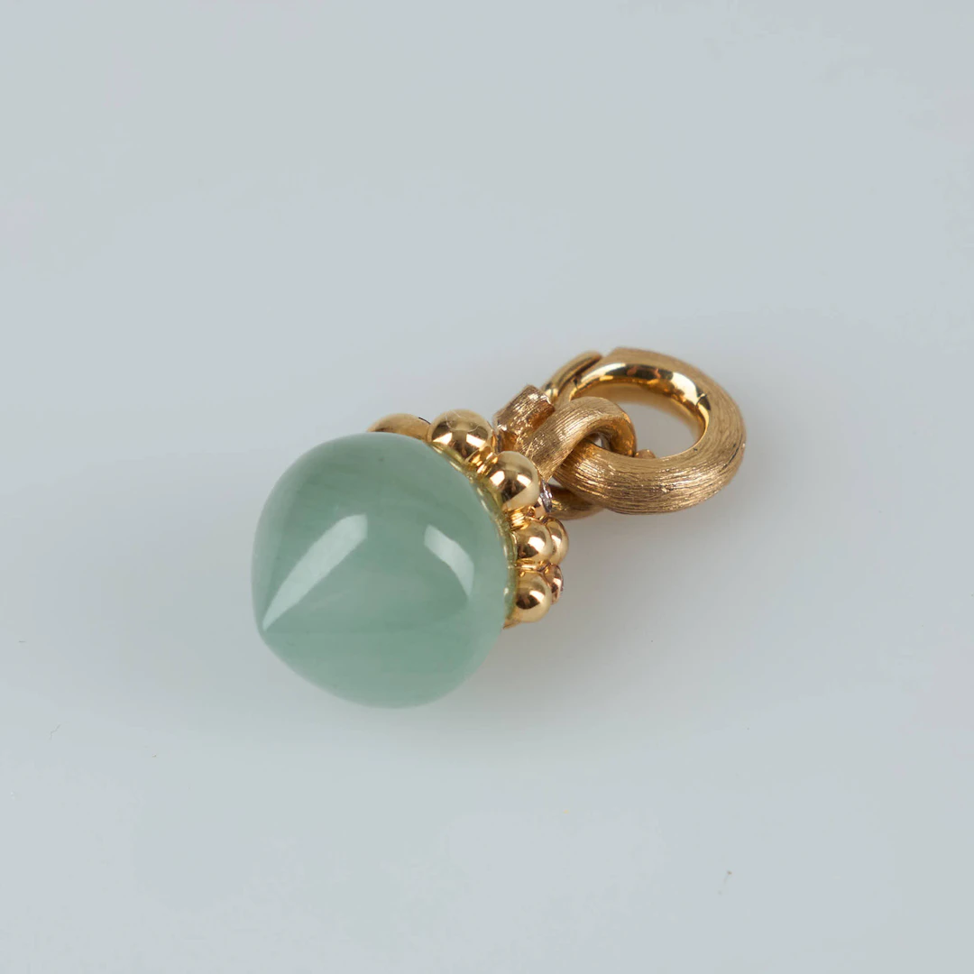 CHARLOTTE LYNGGAARD, "Dew Drop", hänge, 18kK guld, akvamarin, Ole