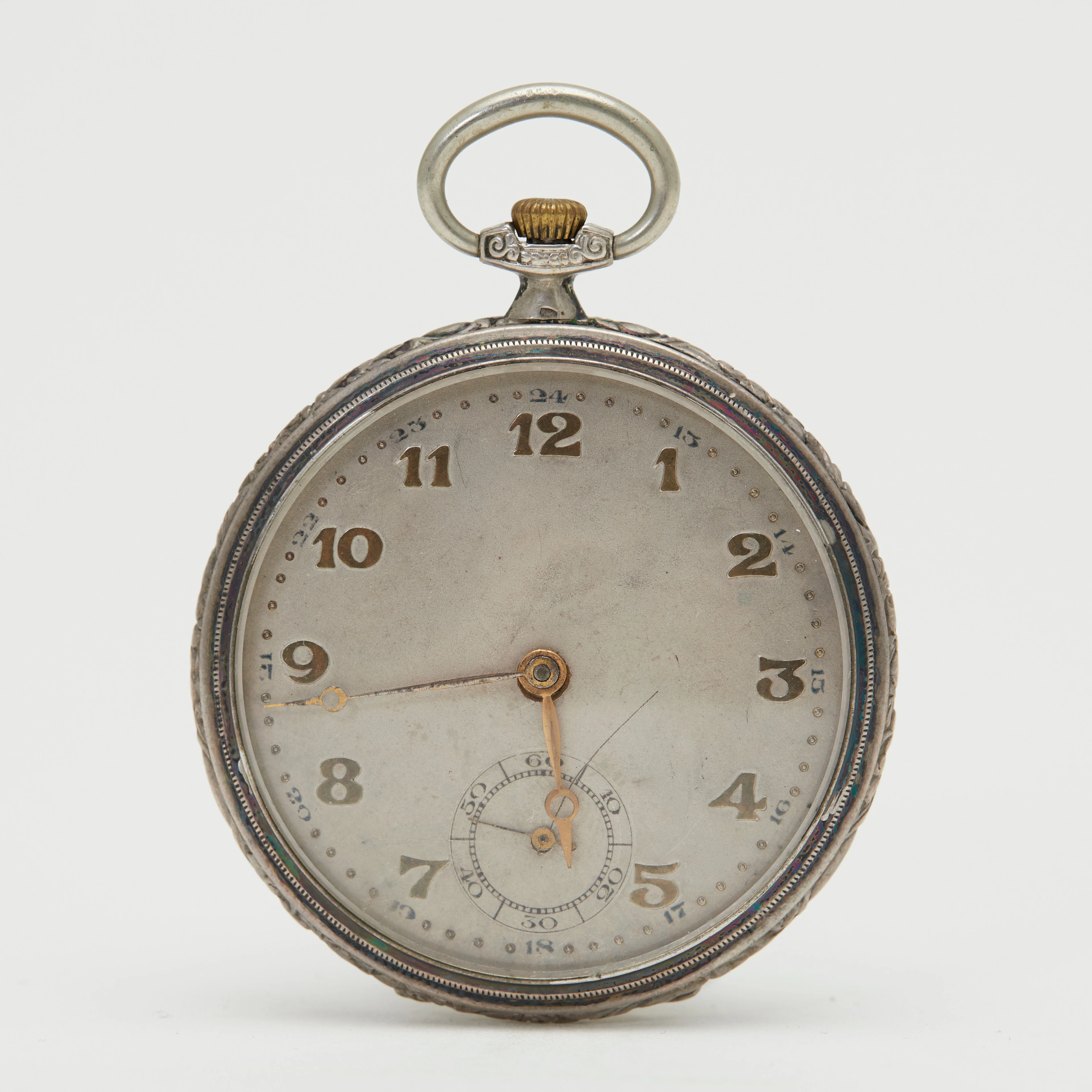 LÉPINE-TASCHENUHR, 800er Silber, um 1915, Schweiz.