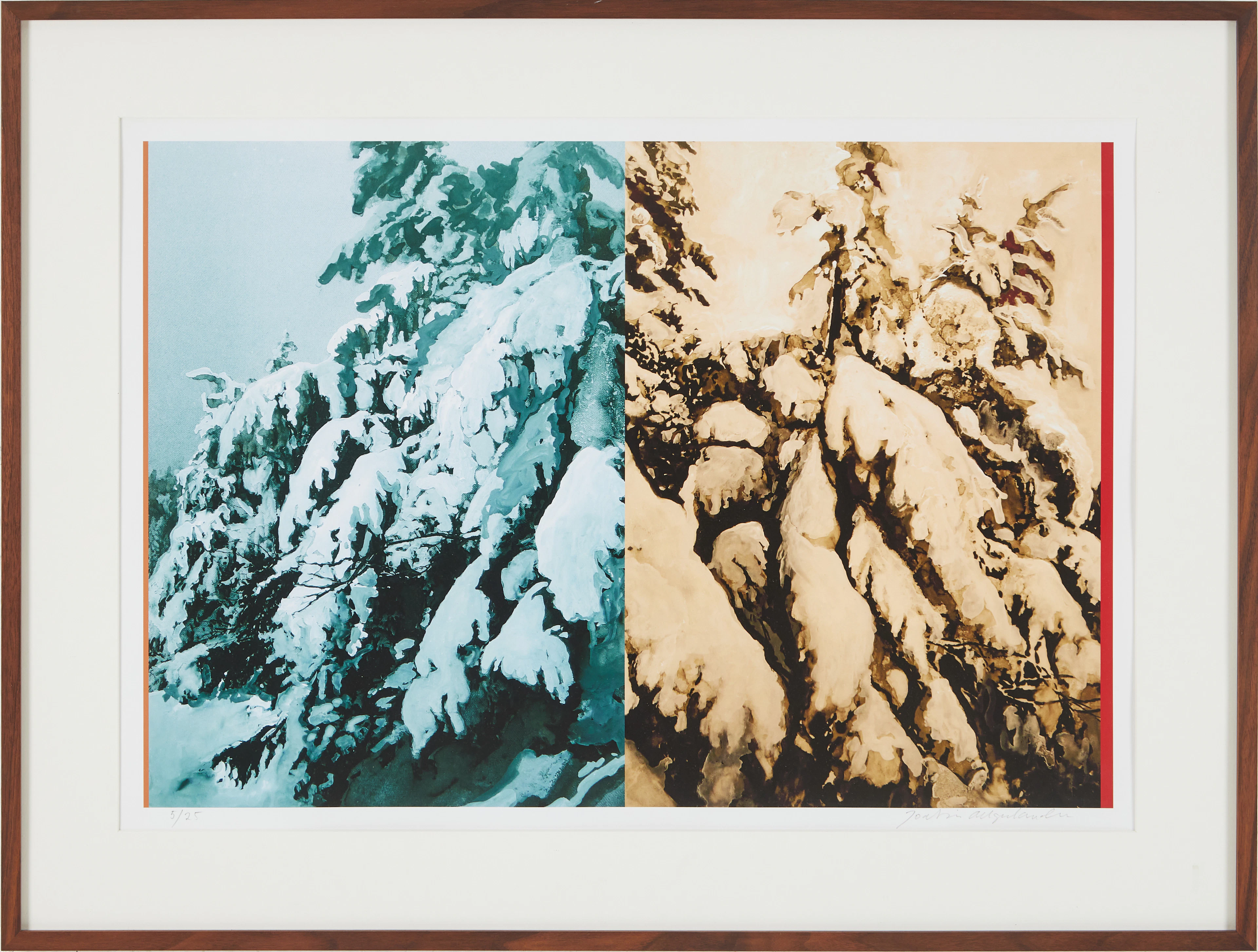 JOAKIM ALLGULANDER. "From dusk to dawn" , gicleetryck, signerad, 5/25.