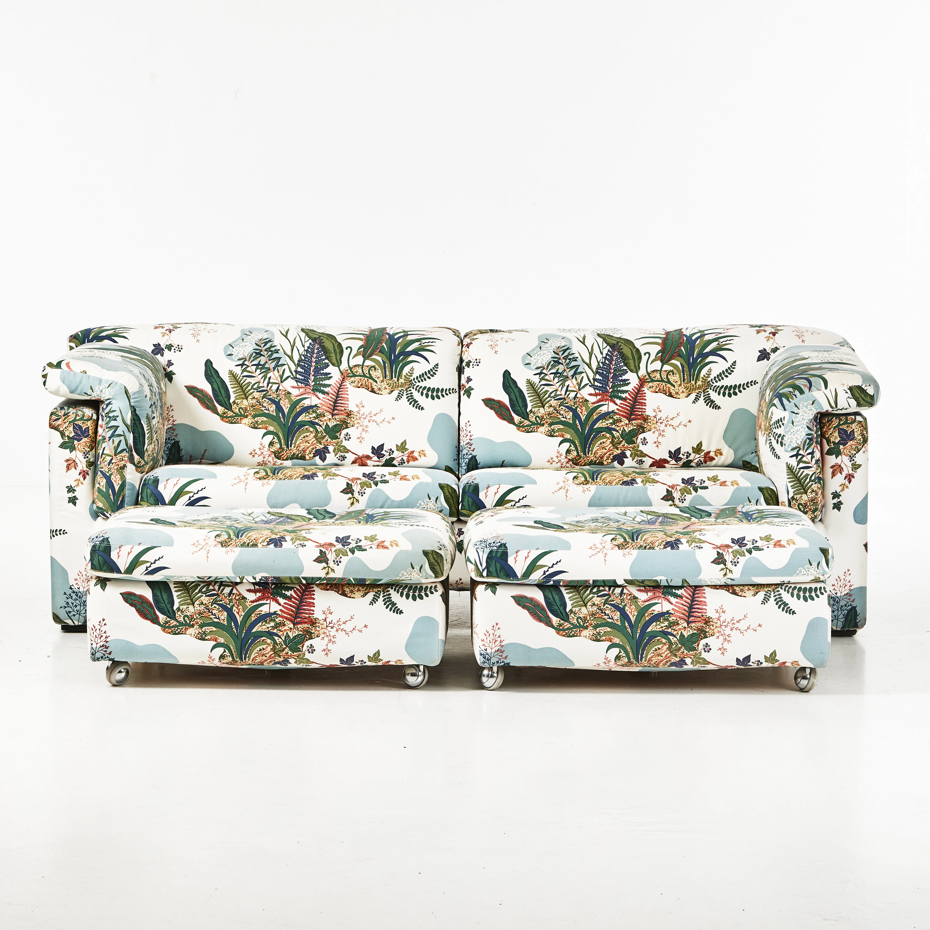 SOFFA, SITTPUFFAR, 1 par, DUX, 1980-tal.