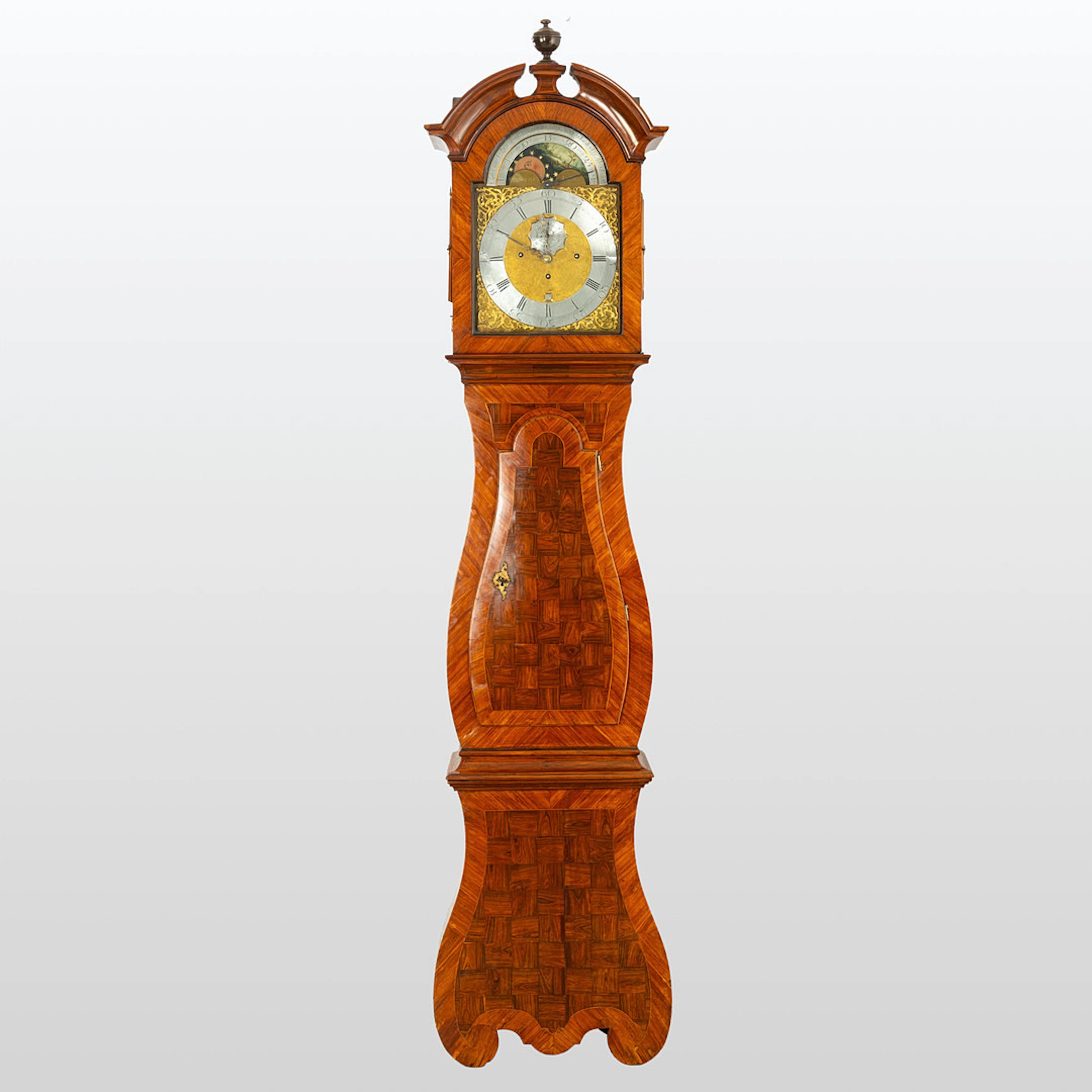 Bodenstanduhr, Johann Eberhard Carstens, um 1770.