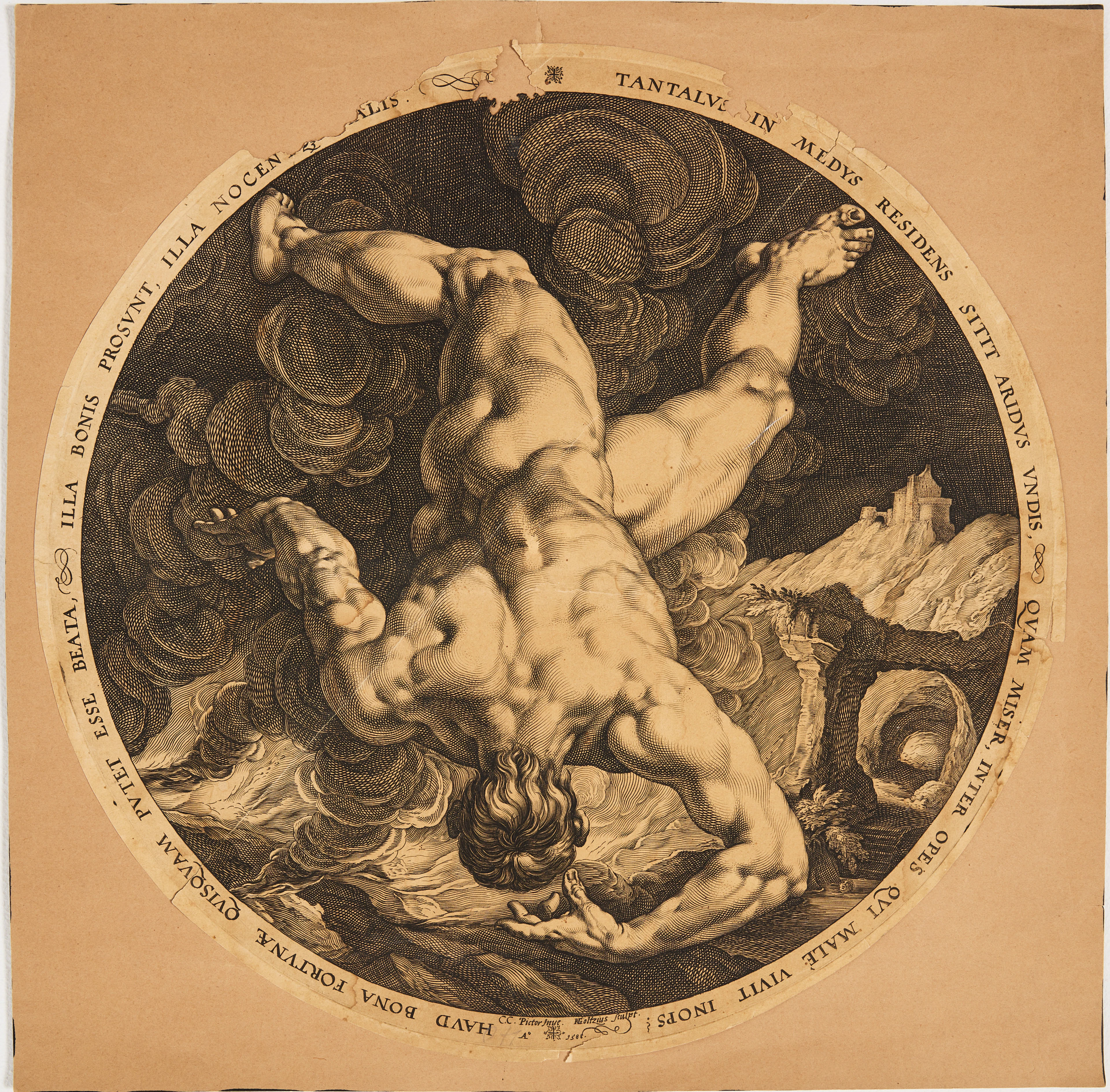 HENDRIK GOLTZIUS (THE NETHERLANDS 1558-1617). "Tantalus" from "The