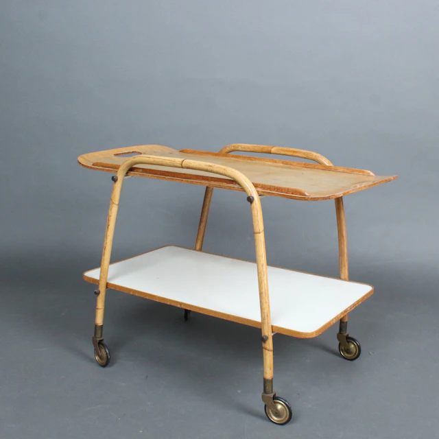 Mid-Century Servierwagen der 1950/60er Jahre.