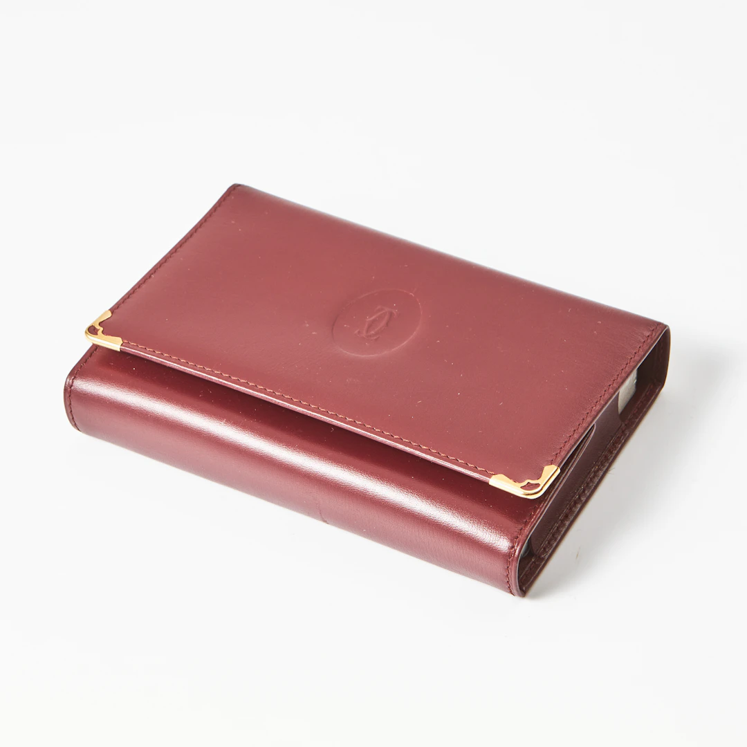 CARTIER, 2 kortlekar, i läderfodral, oanvända.