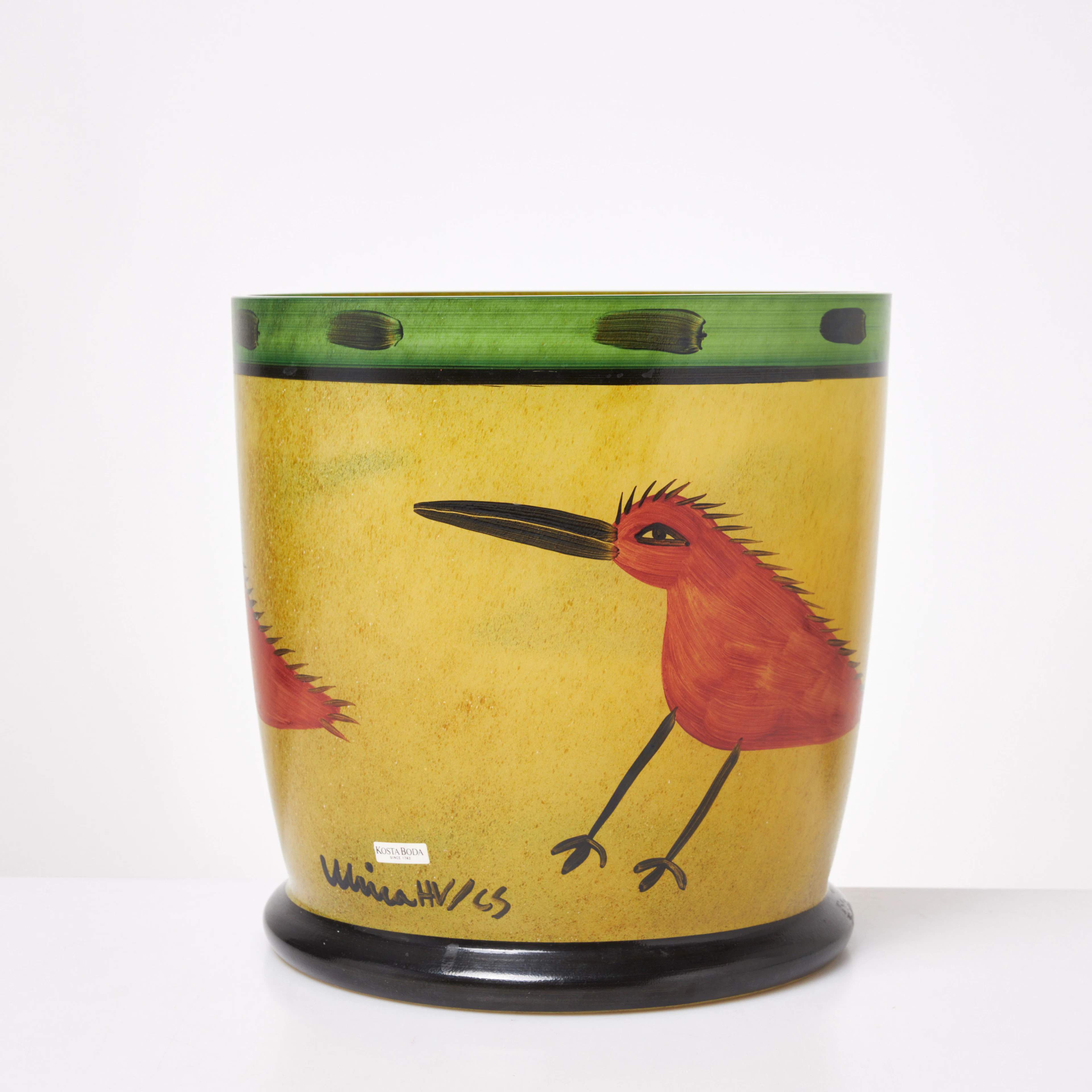 ULRICA HYDMAN-VALLIEN. Ytterfoder, glas, "Nevada", etikettmärkt, Kosta