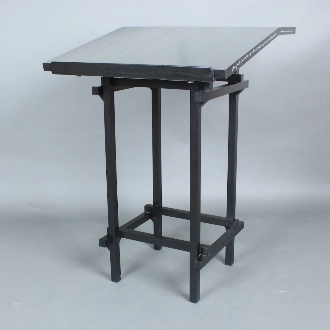 GÜNTHER UECKER. für Rosenthal. Stehpult / Tisch, Modell 'Lettera'