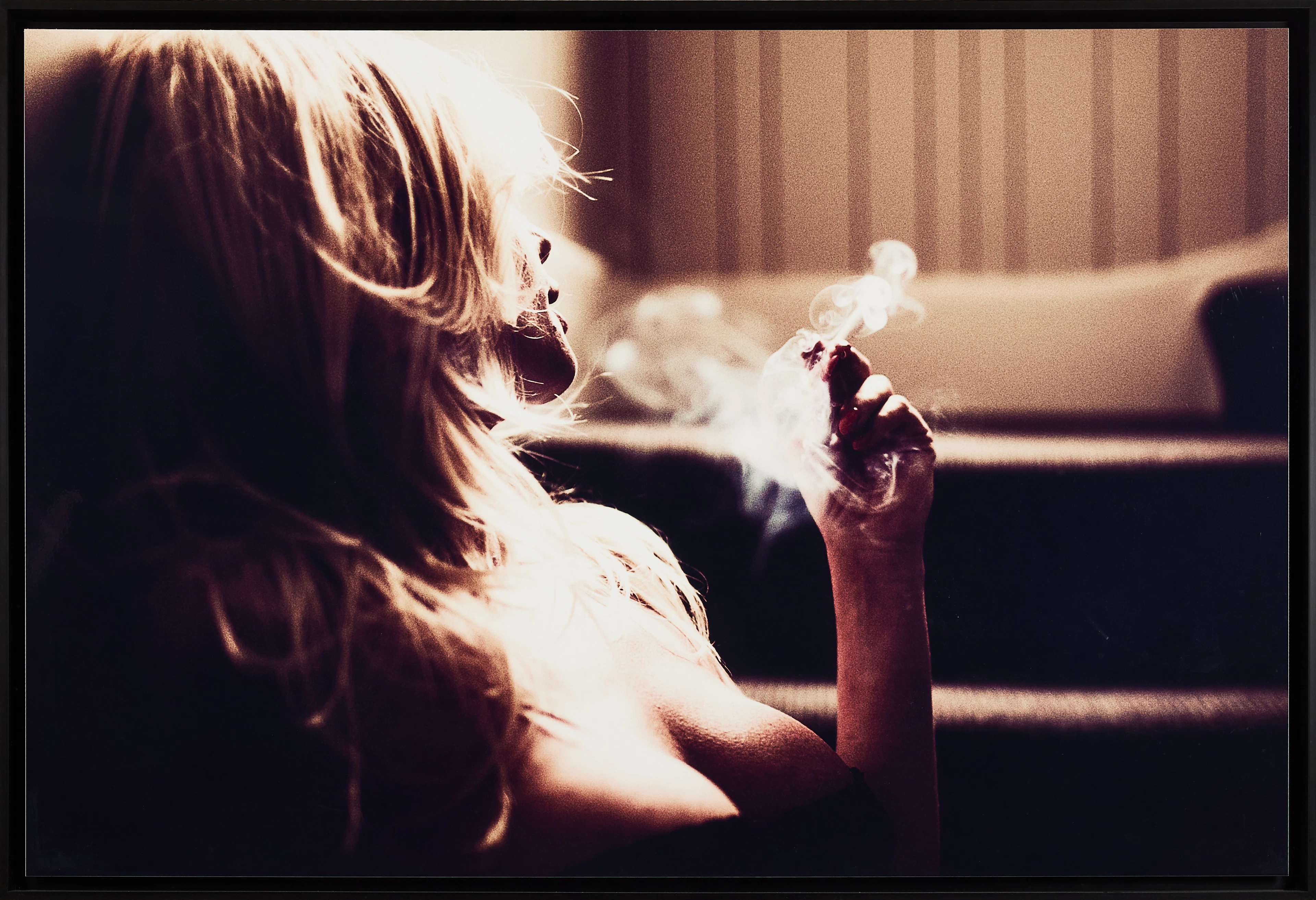 BEN MOORE. "Smoking blonde" print, Yellow Korner.