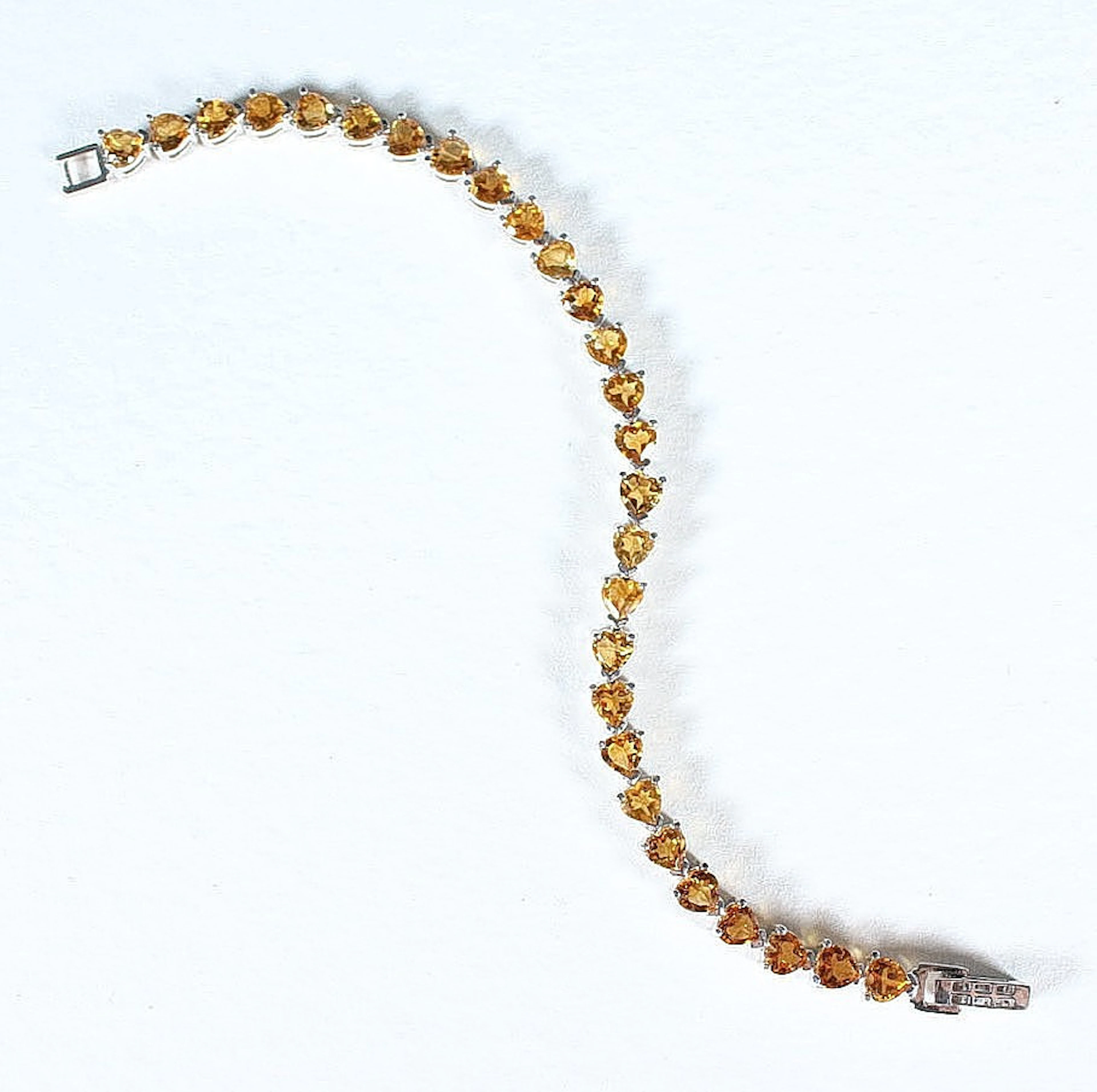 Armband mit Citrin, 925er Silber.