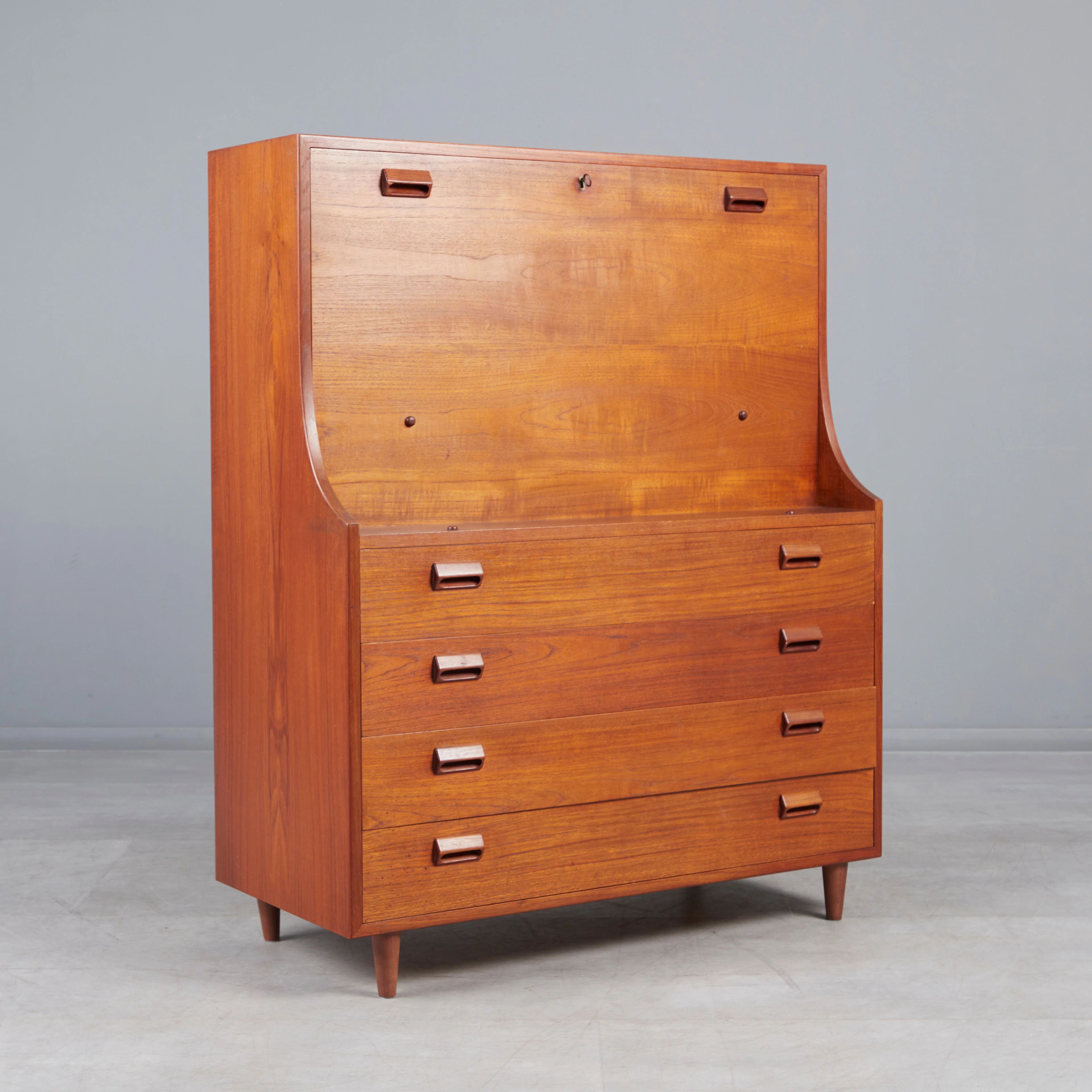 BØRGE MOGENSEN. Søborg Møbelfabrik, Sekretär / Kommode, Teak, 1960er