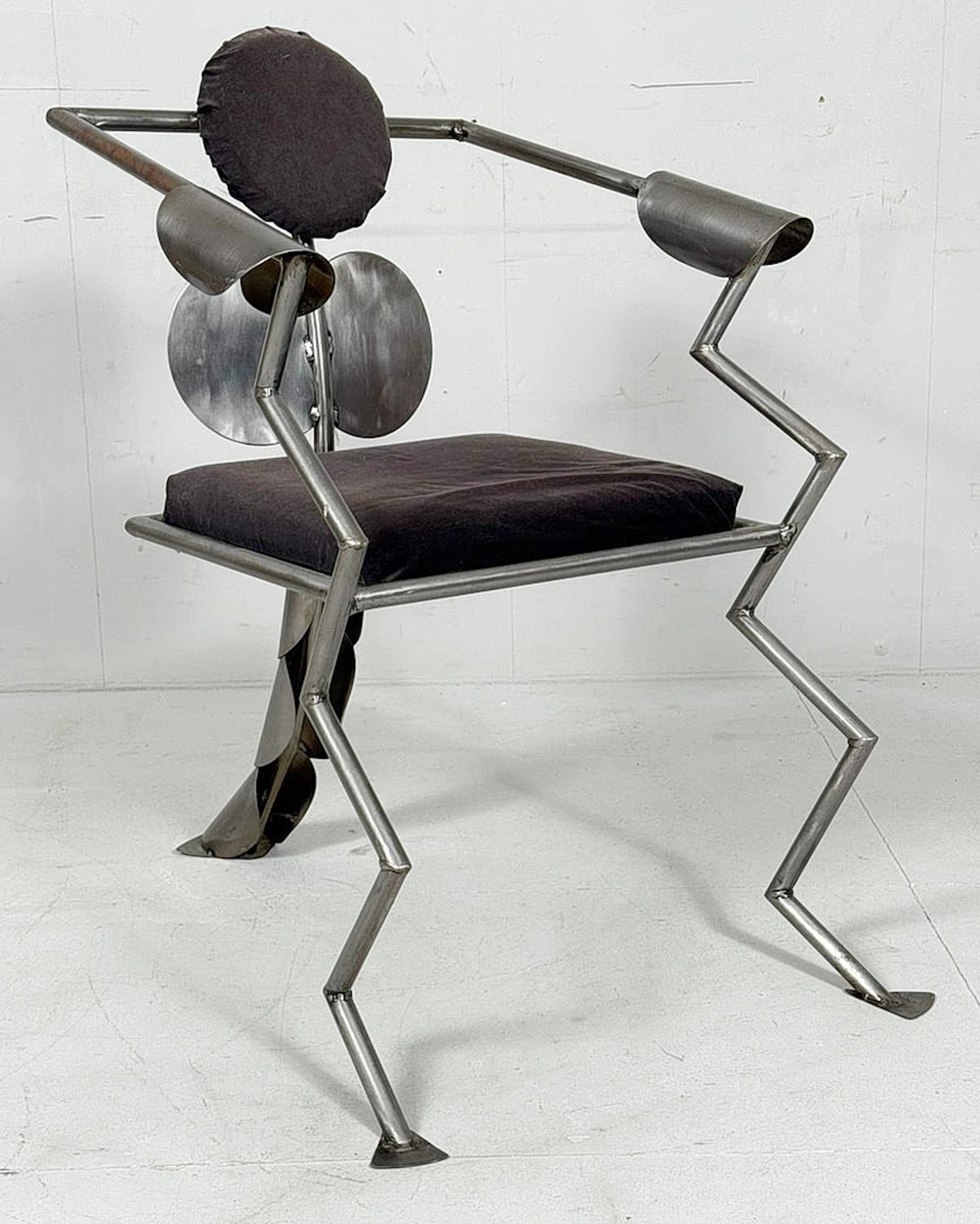 Stuhl/Sessel im Stile von Memphis Milano, Deutschland, 1980er Jahre, limitiert.