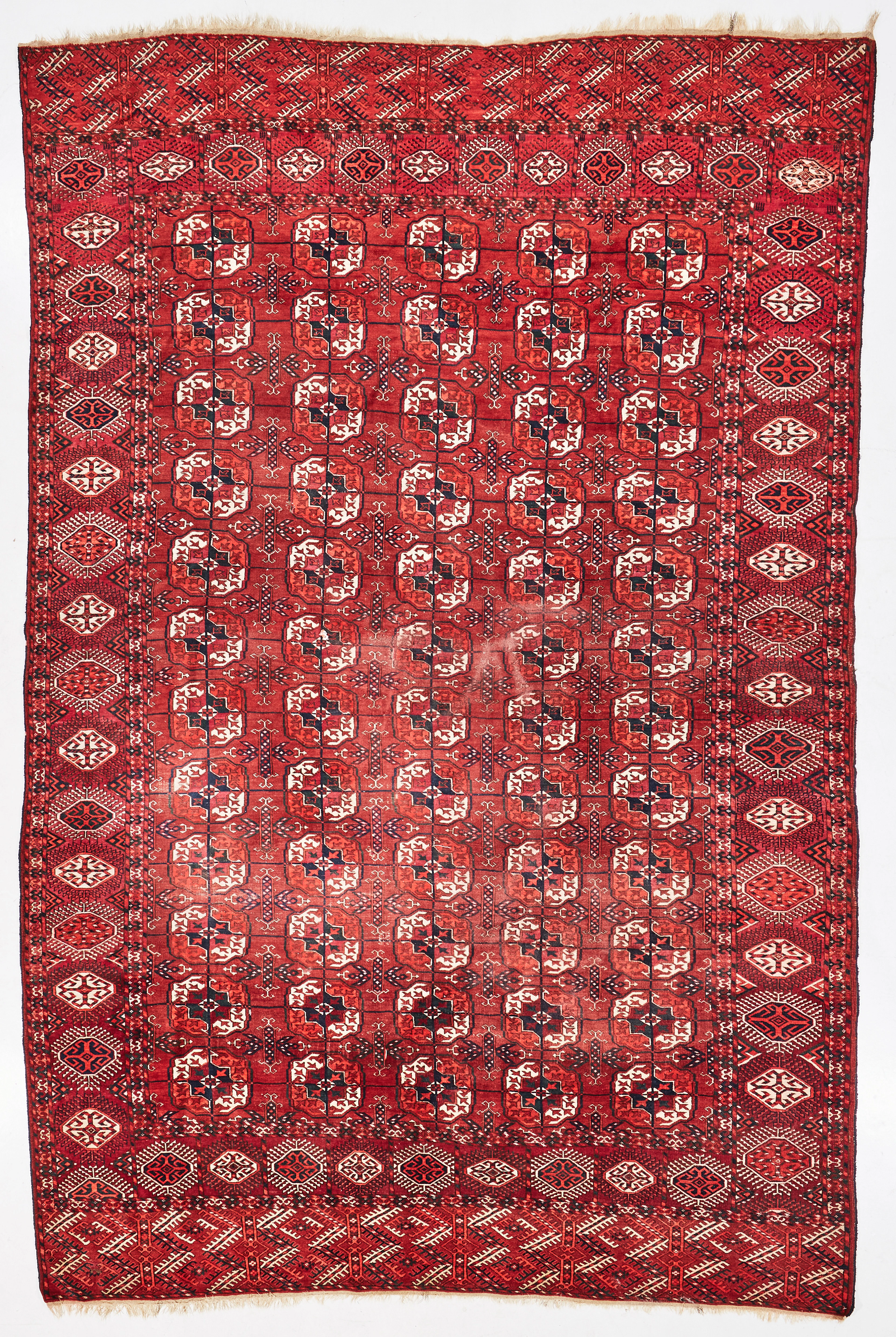 ORIENTMATTA, antik, Tekke Boccara, ca 353 x 217 cm.